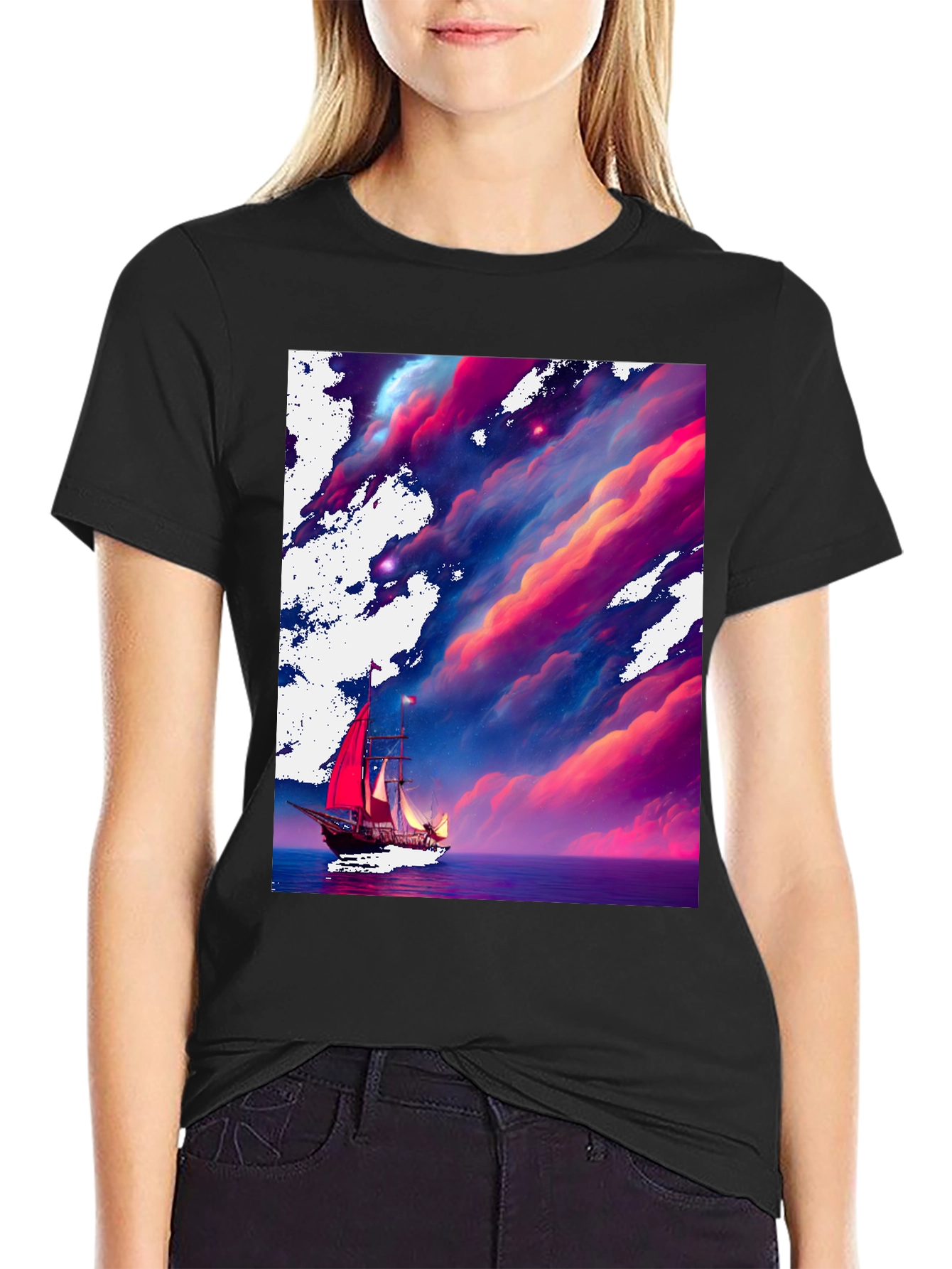 Sailboat Dreamscape Graphic Tee