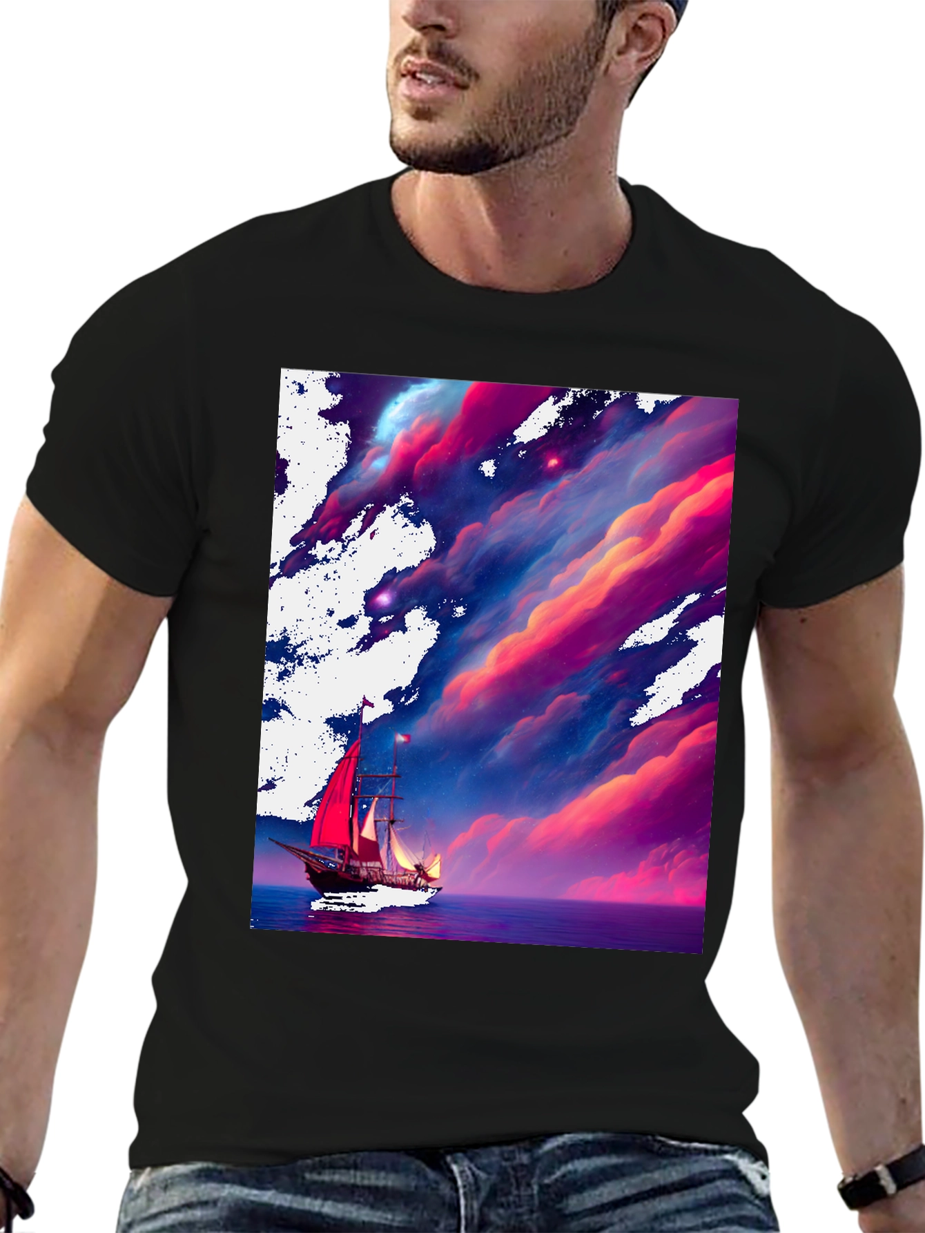 Sailboat Dreamscape Graphic Tee