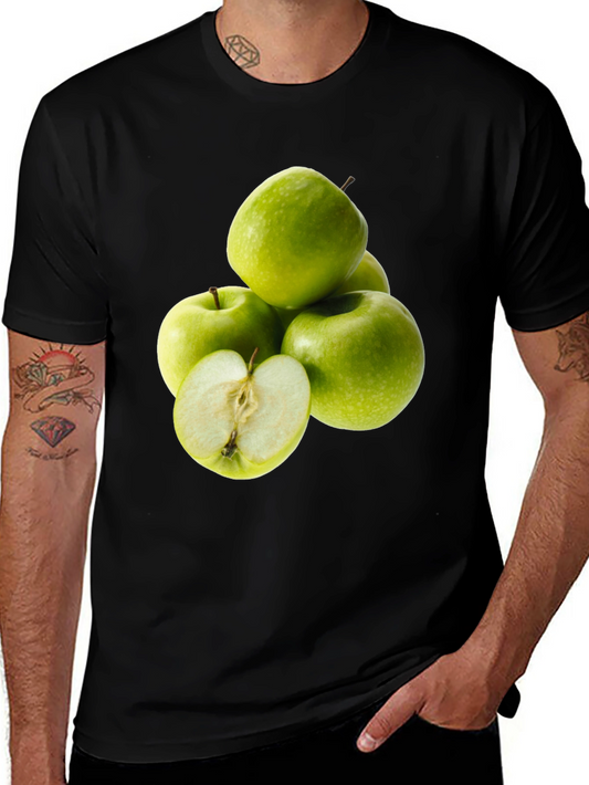 Apple Graphic Tee - Fresh & Fruity Design