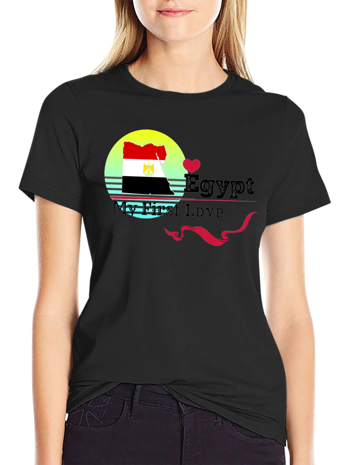Egypt My First Love Black T-Shirt