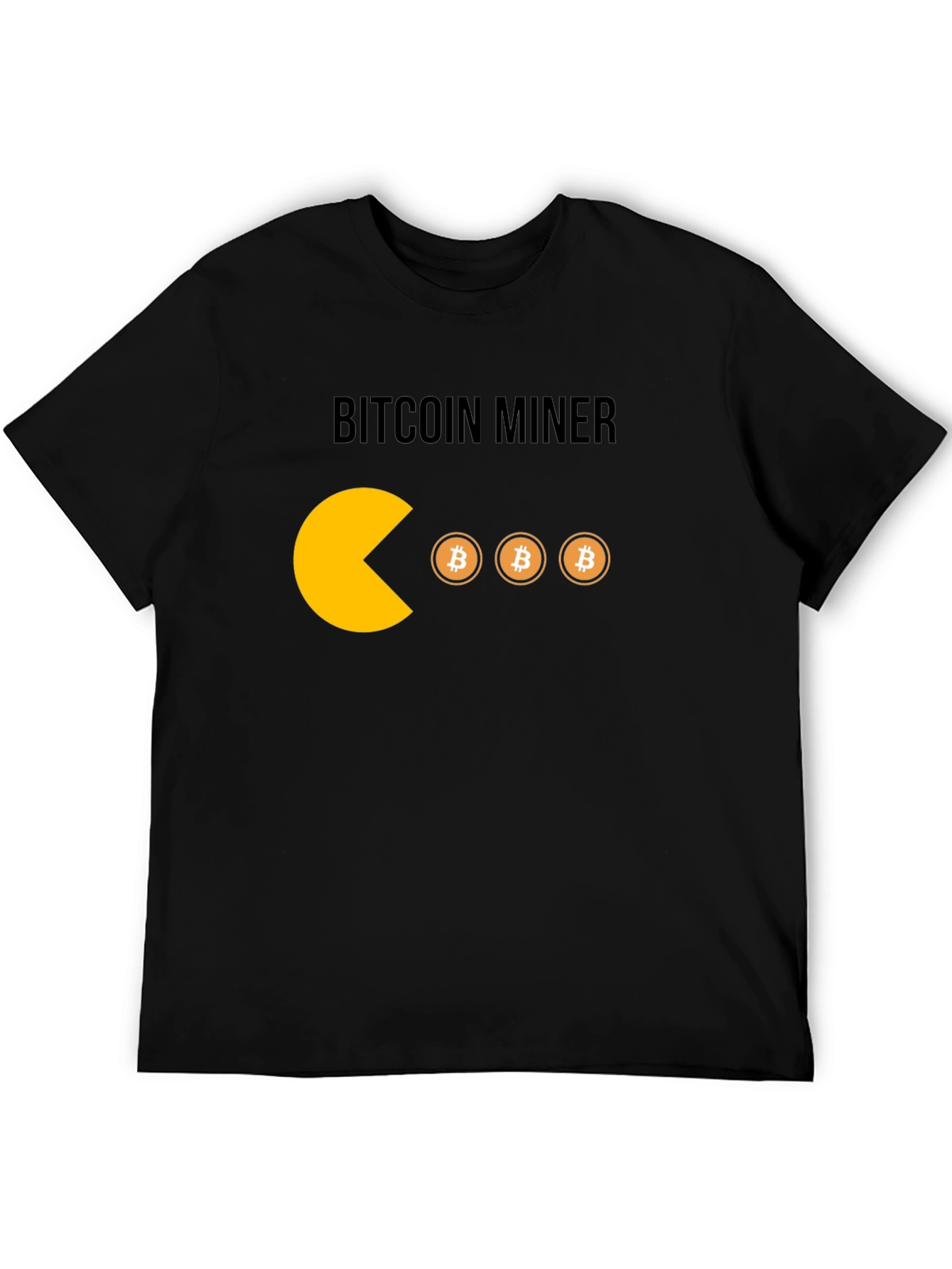 Bitcoin Miner T-Shirt - Crypto Pacman Style