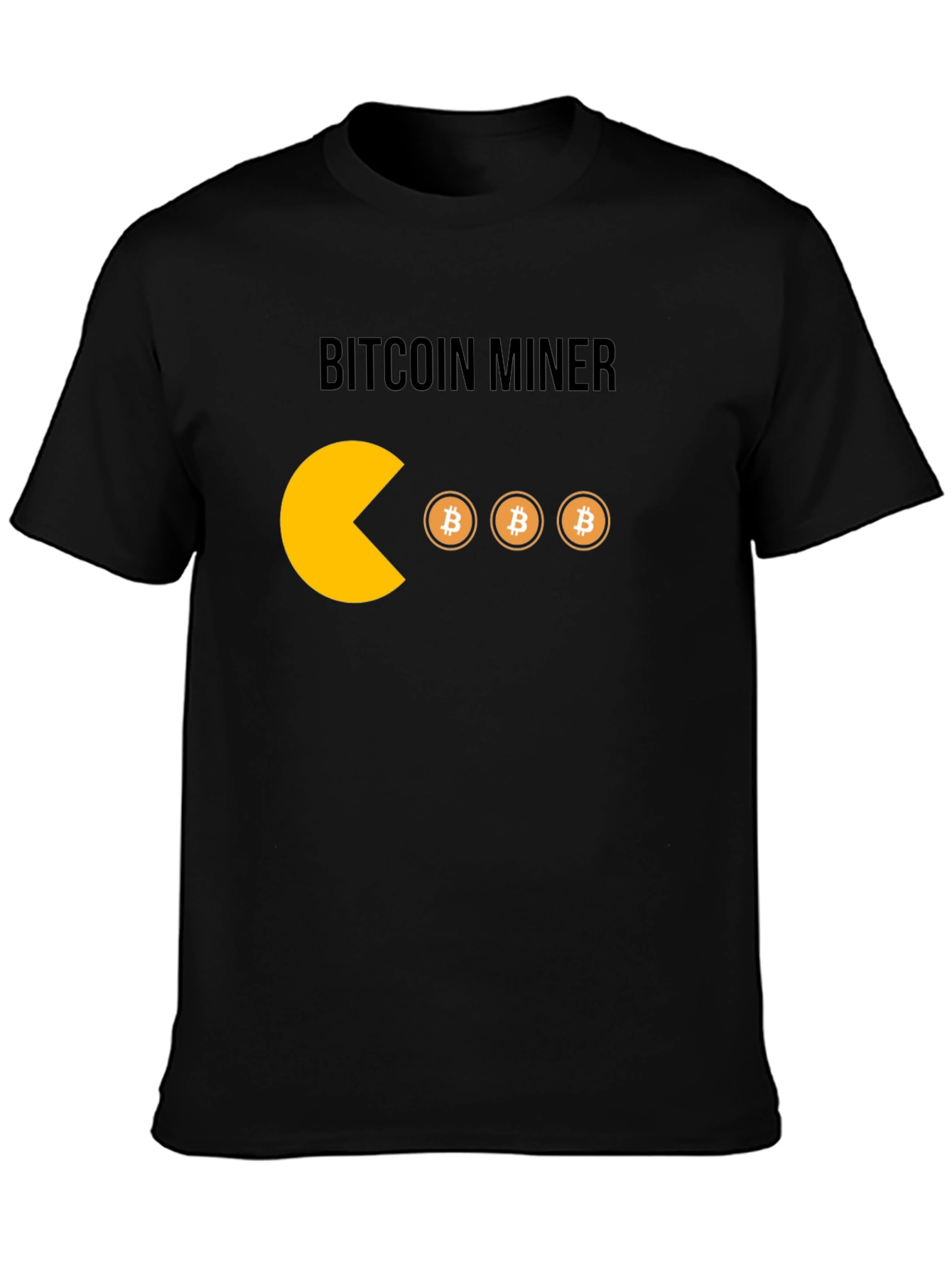 Bitcoin Miner T-Shirt - Crypto Pacman Style