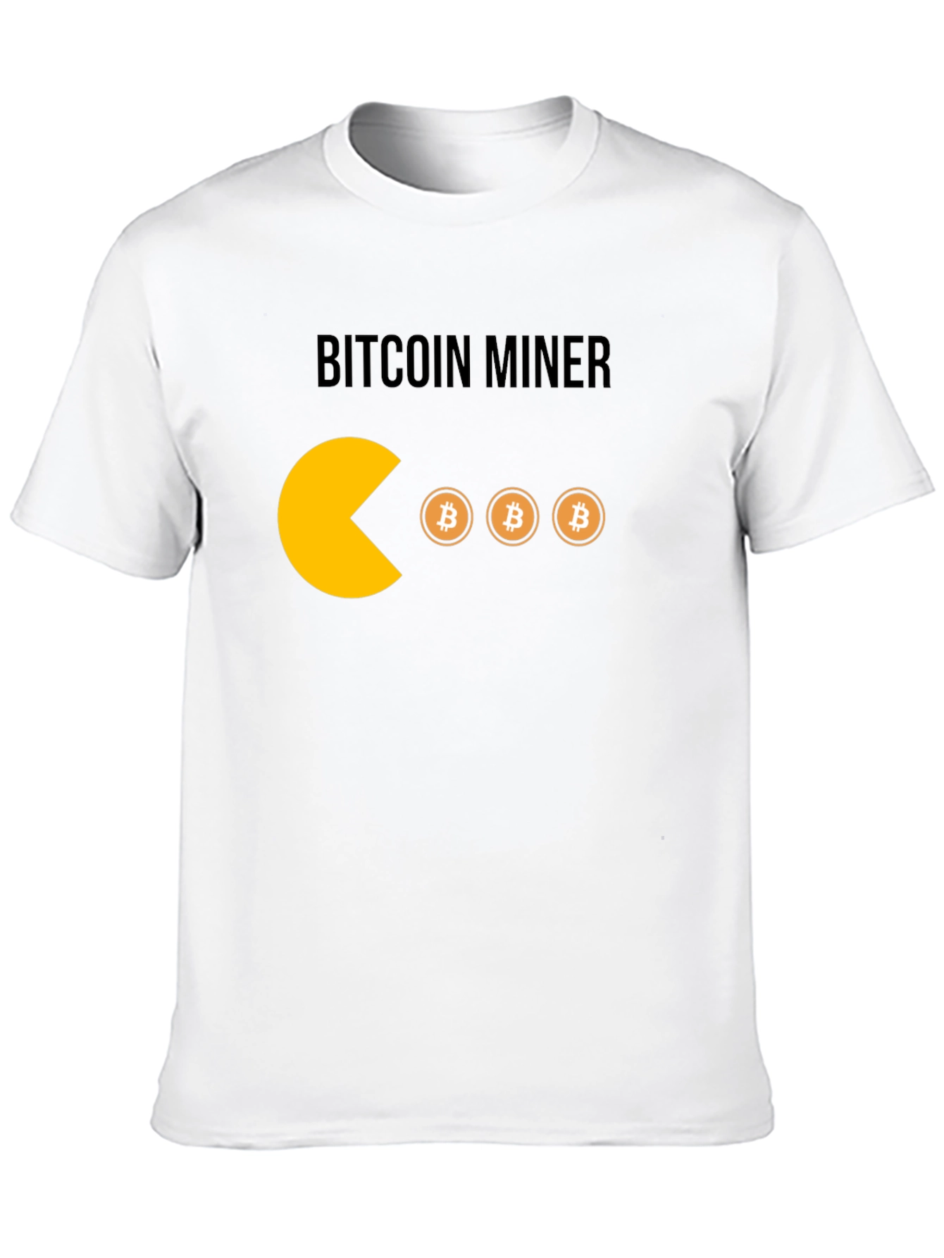 Bitcoin Miner T-Shirt - Crypto Pacman Style