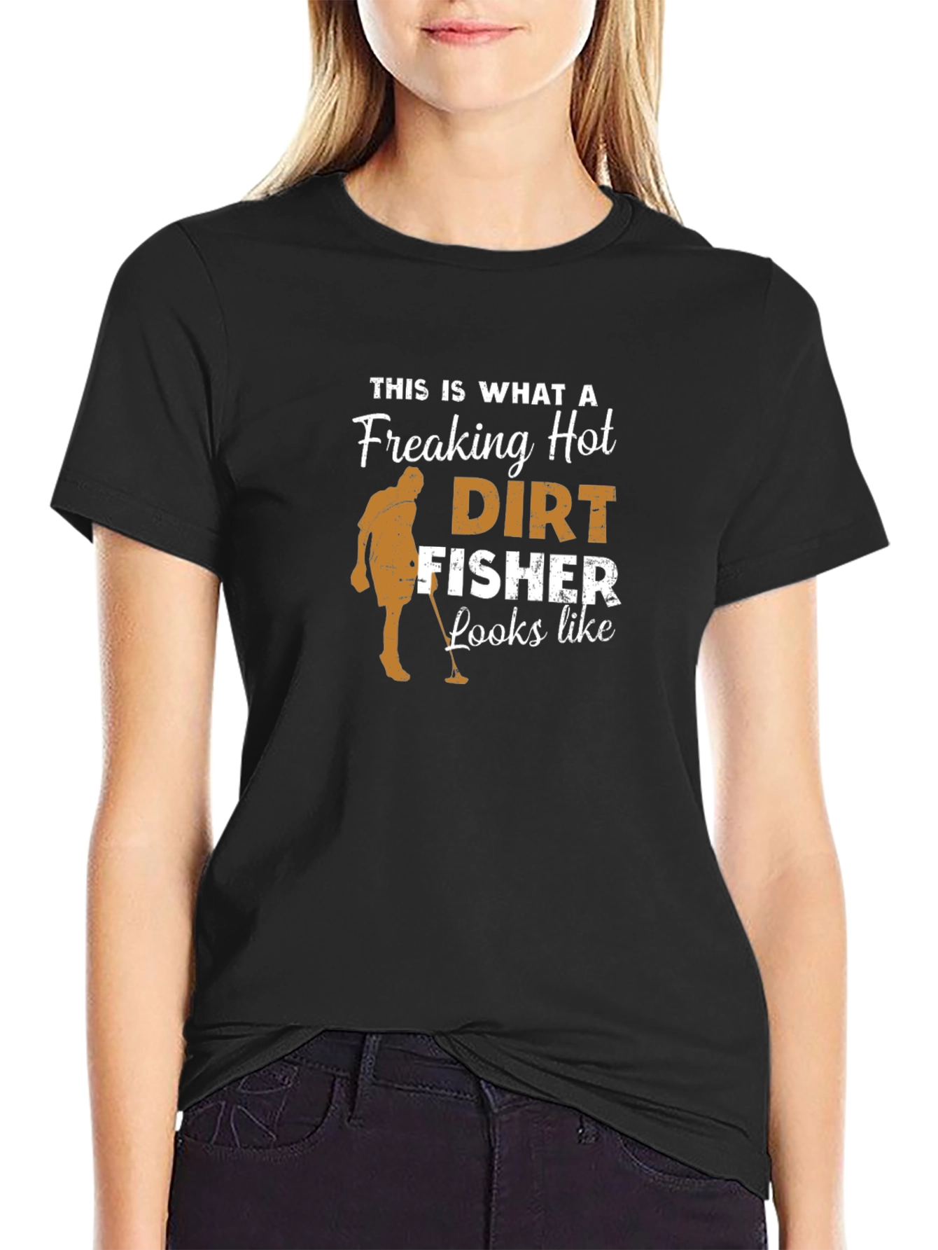 Funny Dirt Fisher Graphic Tee