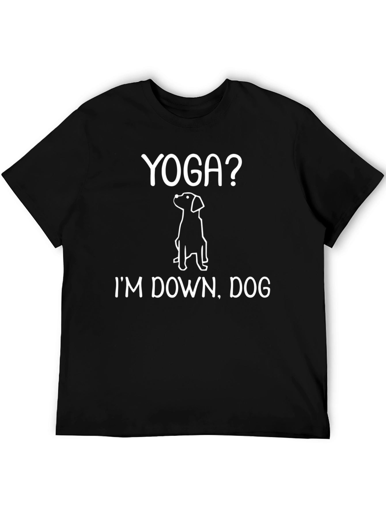 Yoga Dog Graphic Tee - Im Down Dog