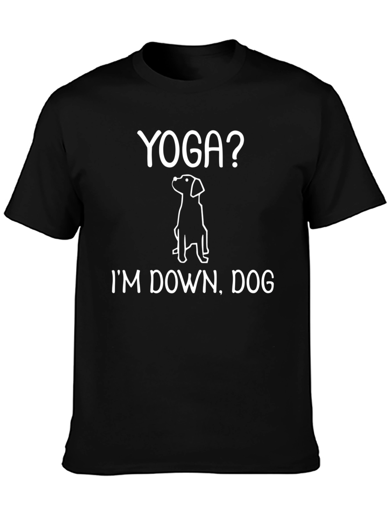 Yoga Dog Graphic Tee - Im Down Dog