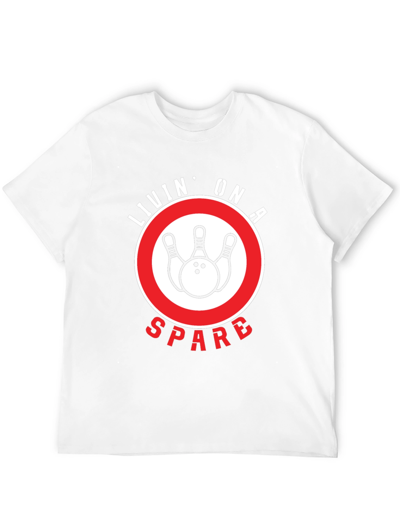 Livin On a Spare Bowling T-Shirt
