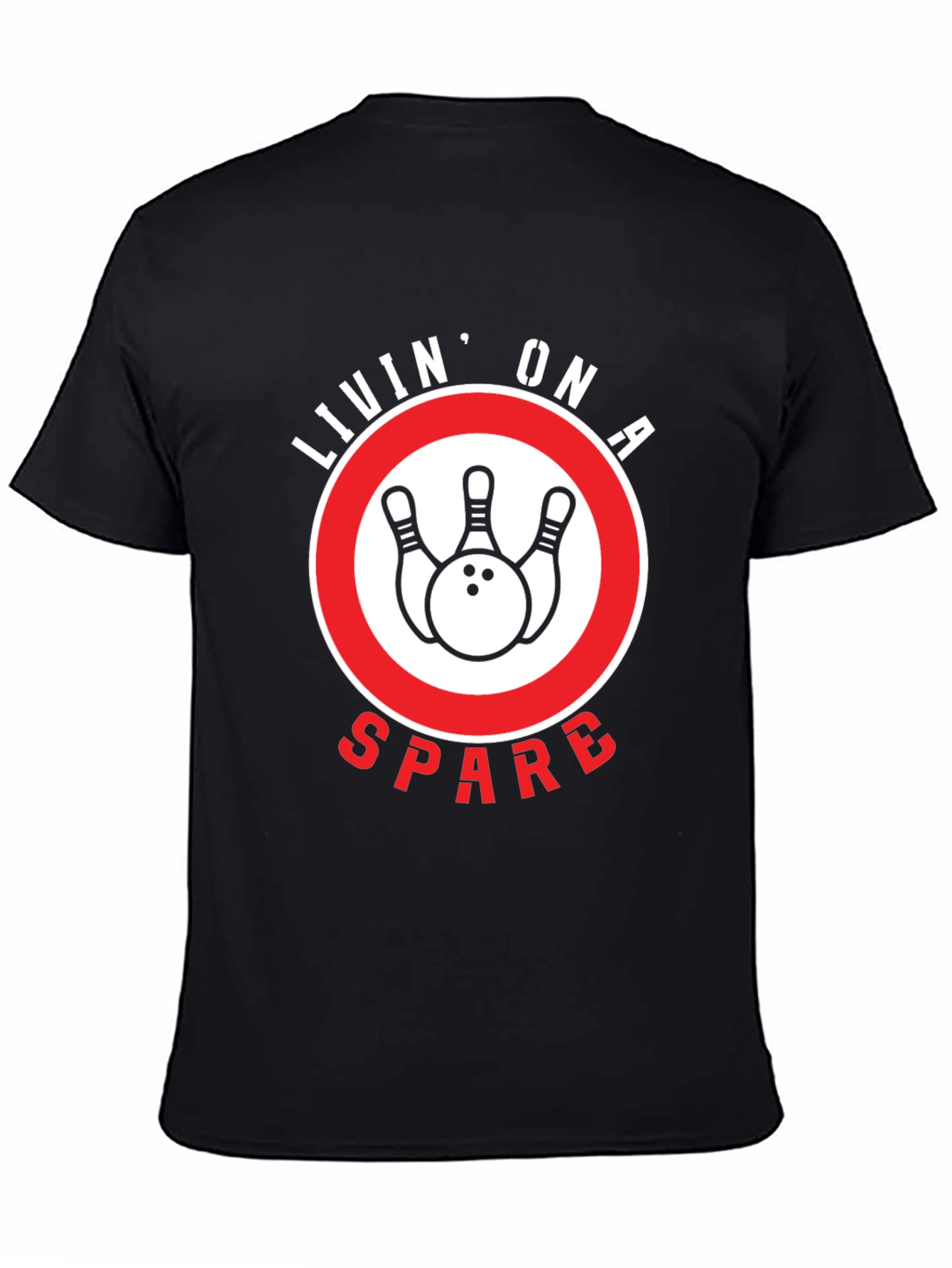 Livin On a Spare Bowling T-Shirt