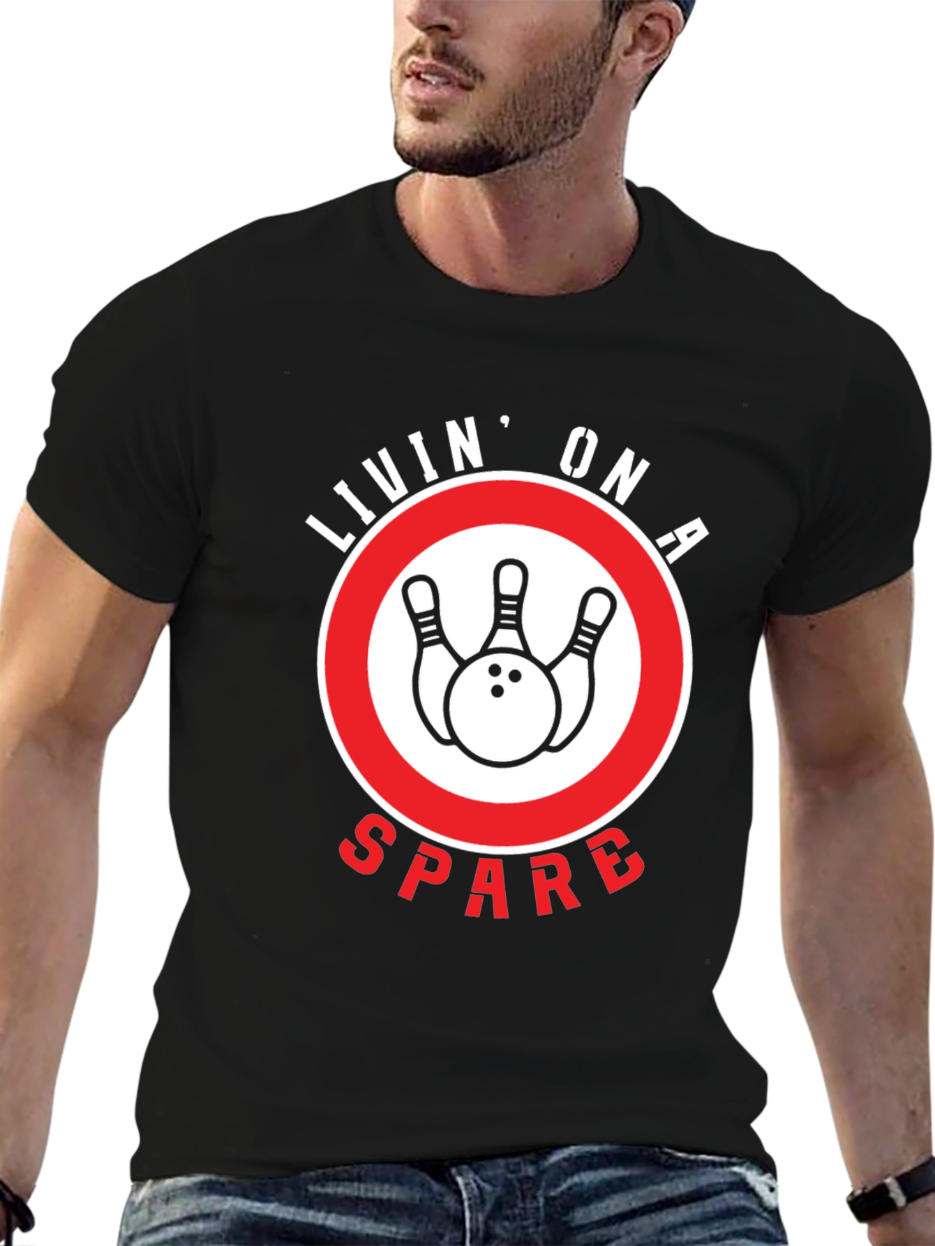 Livin On a Spare Bowling T-Shirt