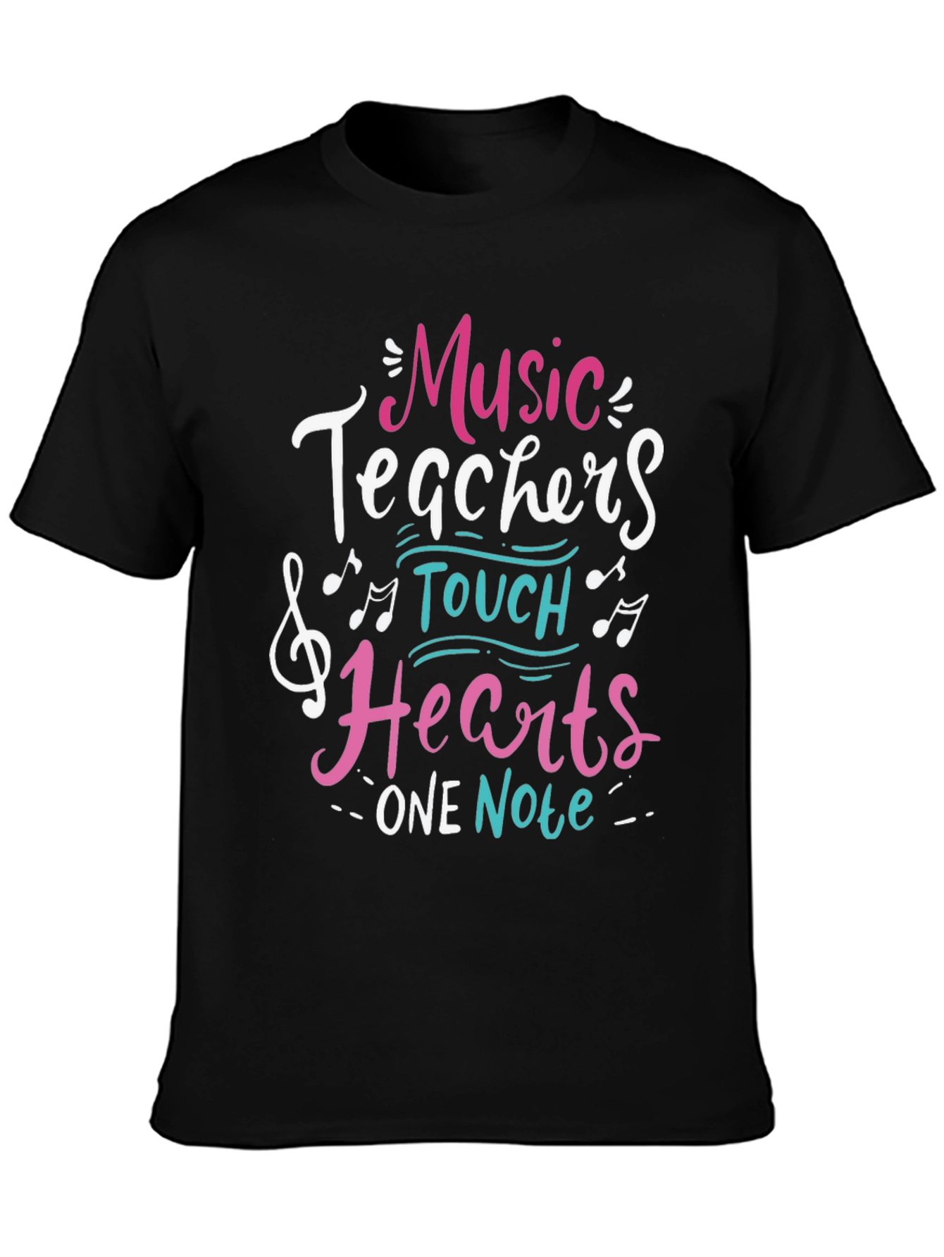 Music Teacher Graphic Tee - Hearts One Note