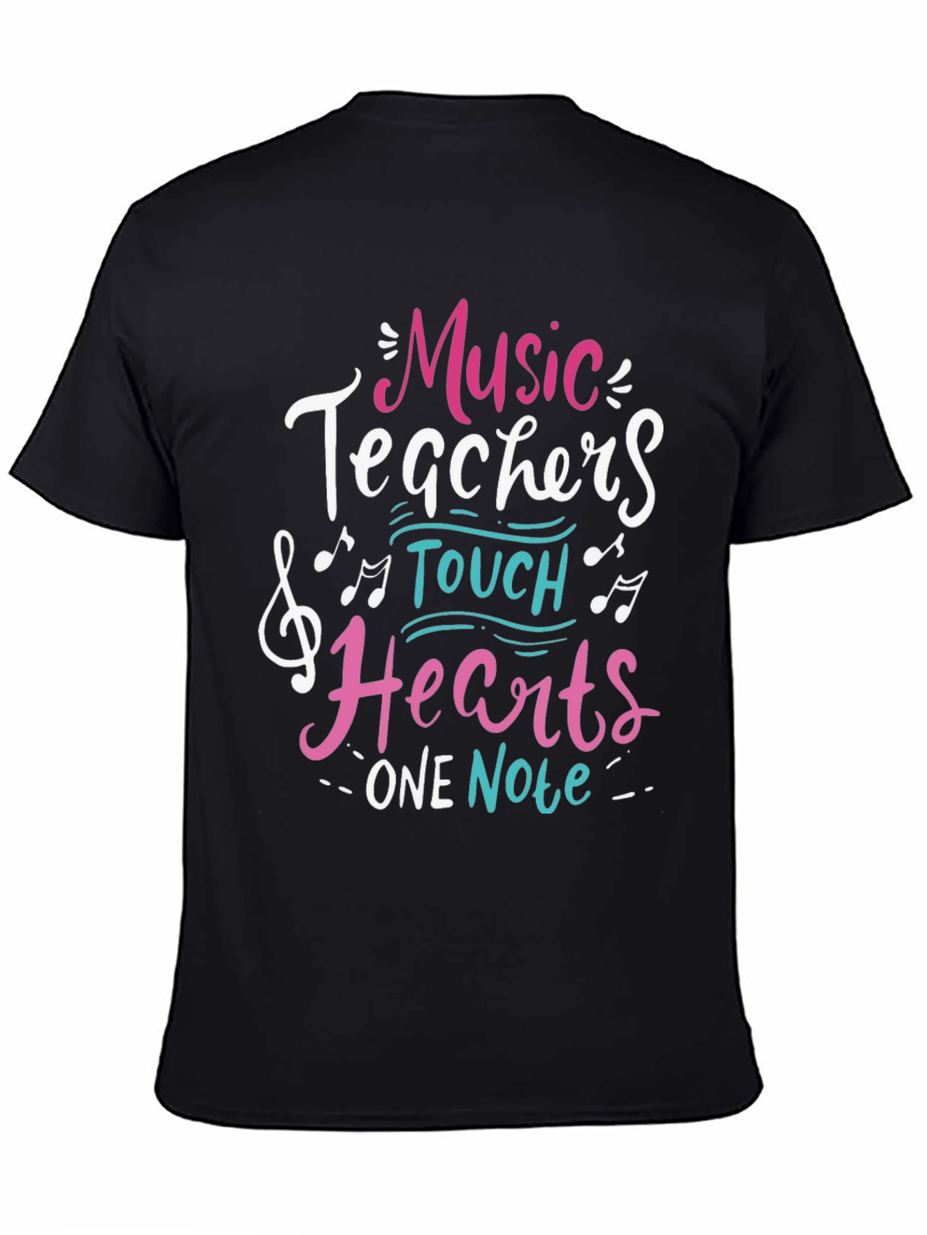 Music Teacher Graphic Tee - Hearts One Note
