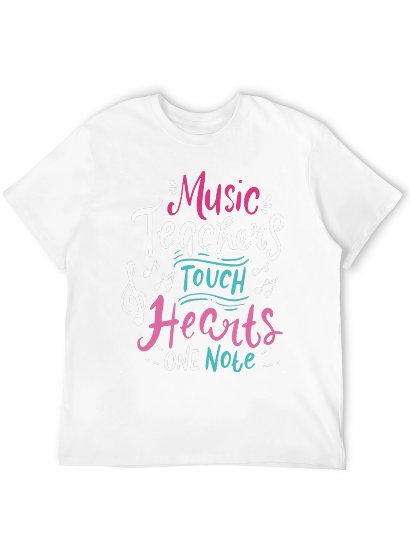 Music Teacher Graphic Tee - Hearts One Note