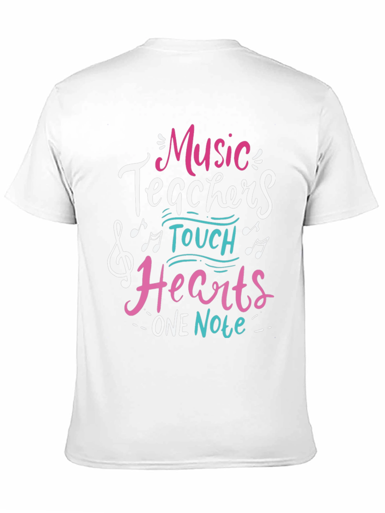 Music Teacher Graphic Tee - Hearts One Note