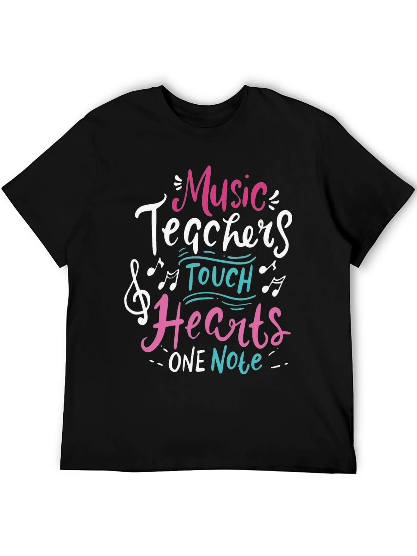 Music Teacher Graphic Tee - Hearts One Note