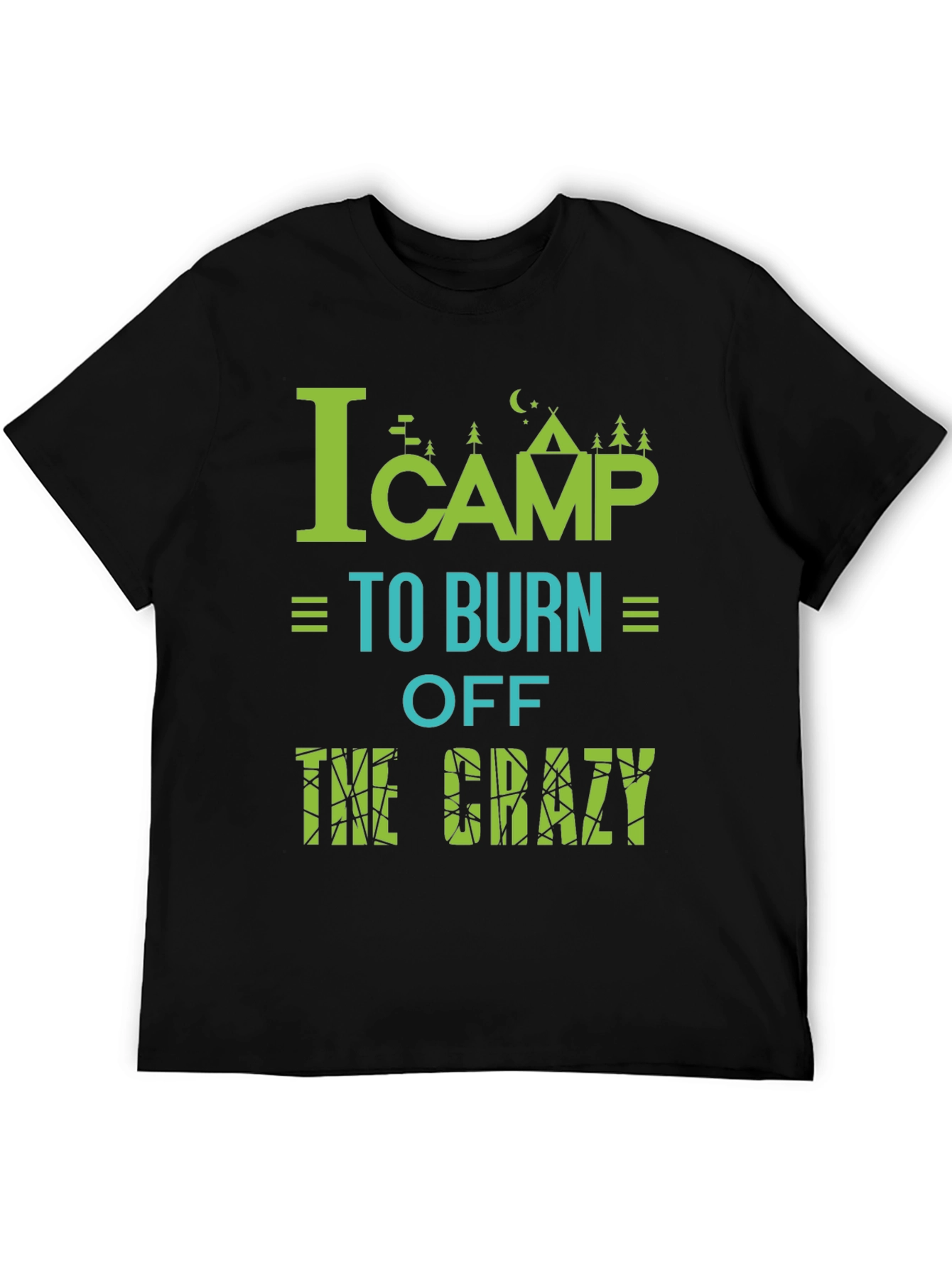 Camping Burn Off Crazy Graphic Tee