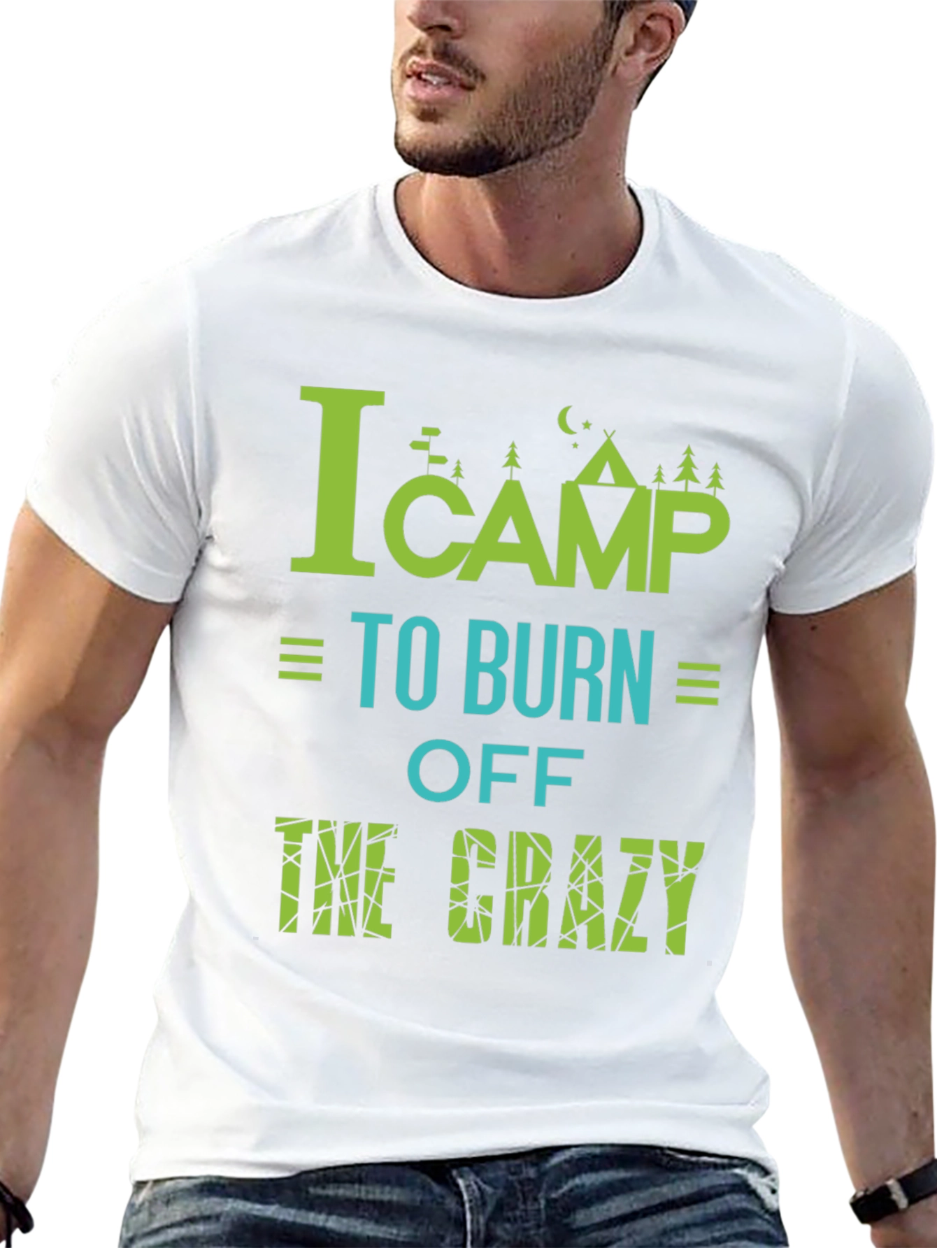 Camping Burn Off Crazy Graphic Tee