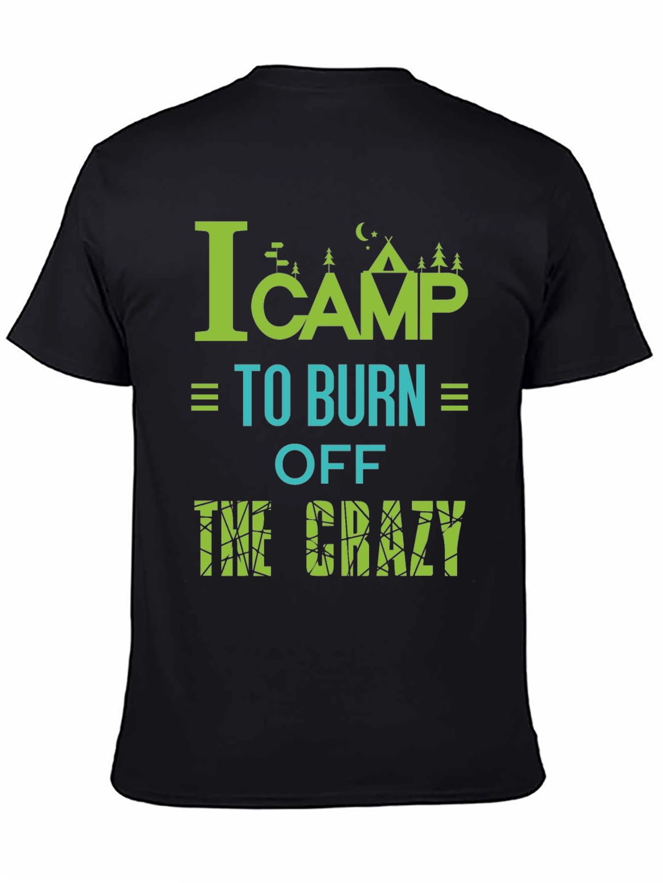 Camping Burn Off Crazy Graphic Tee