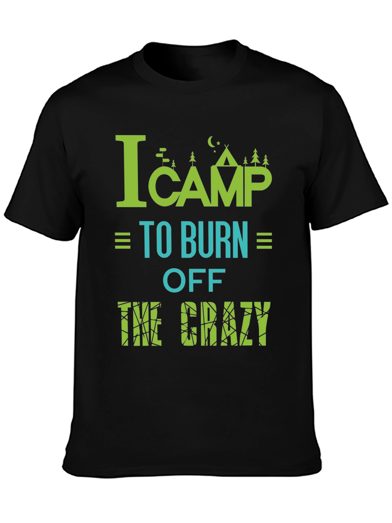 Camping Burn Off Crazy Graphic Tee