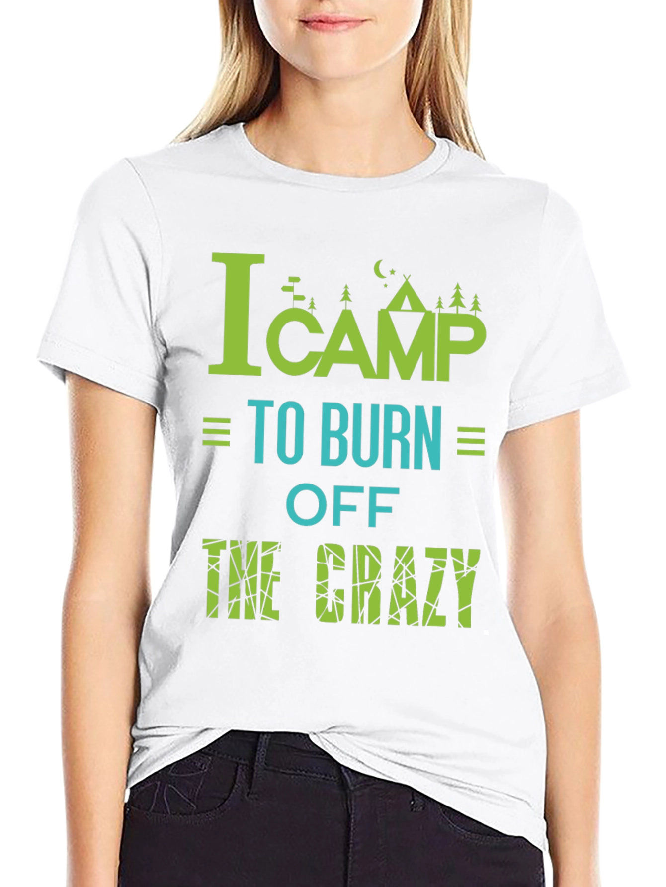 Camping Burn Off Crazy Graphic Tee