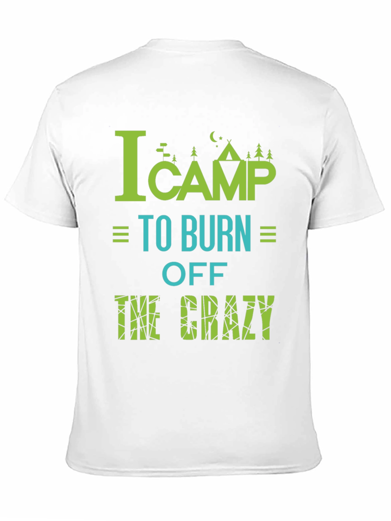 Camping Burn Off Crazy Graphic Tee