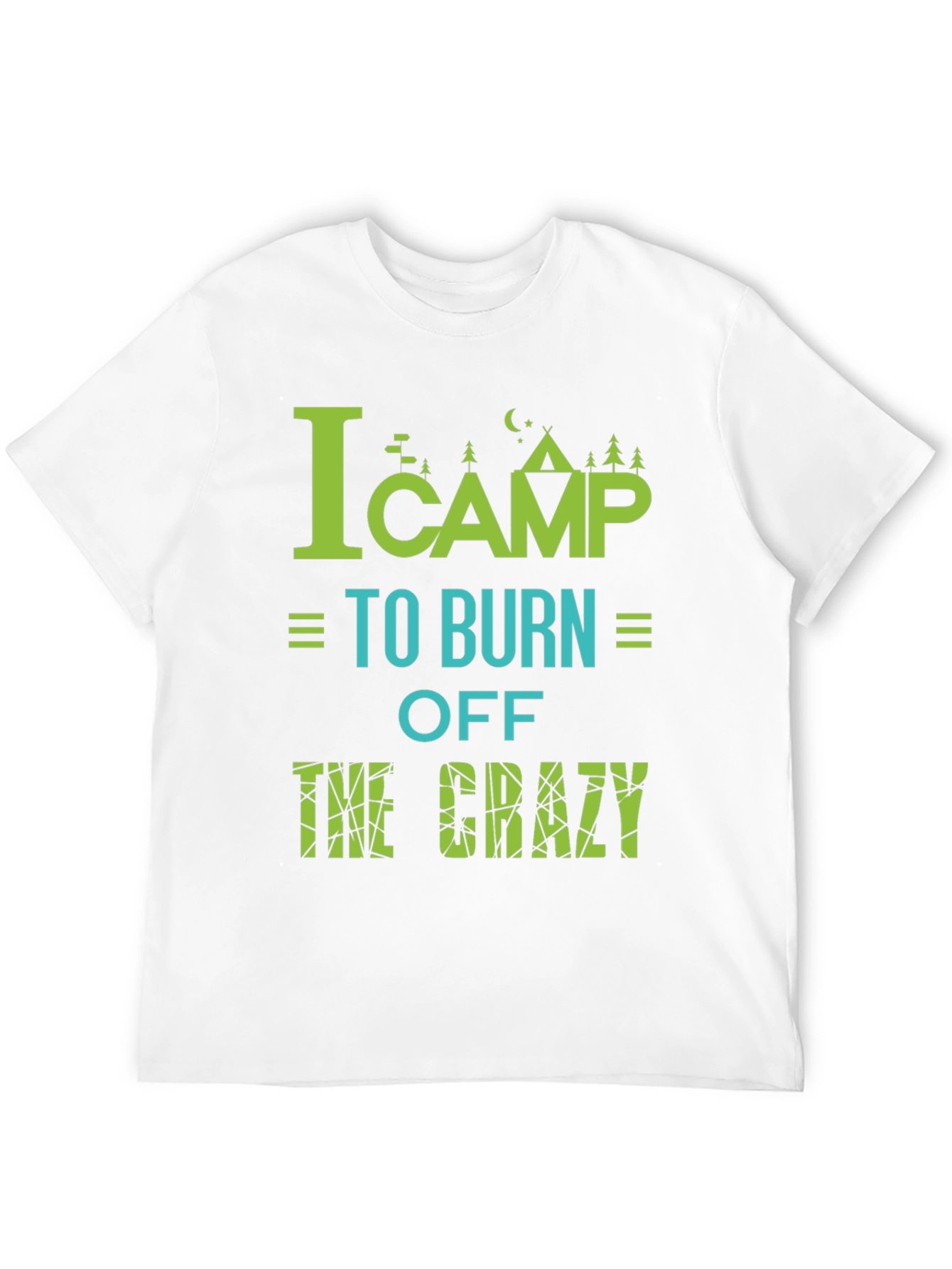 Camping Burn Off Crazy Graphic Tee