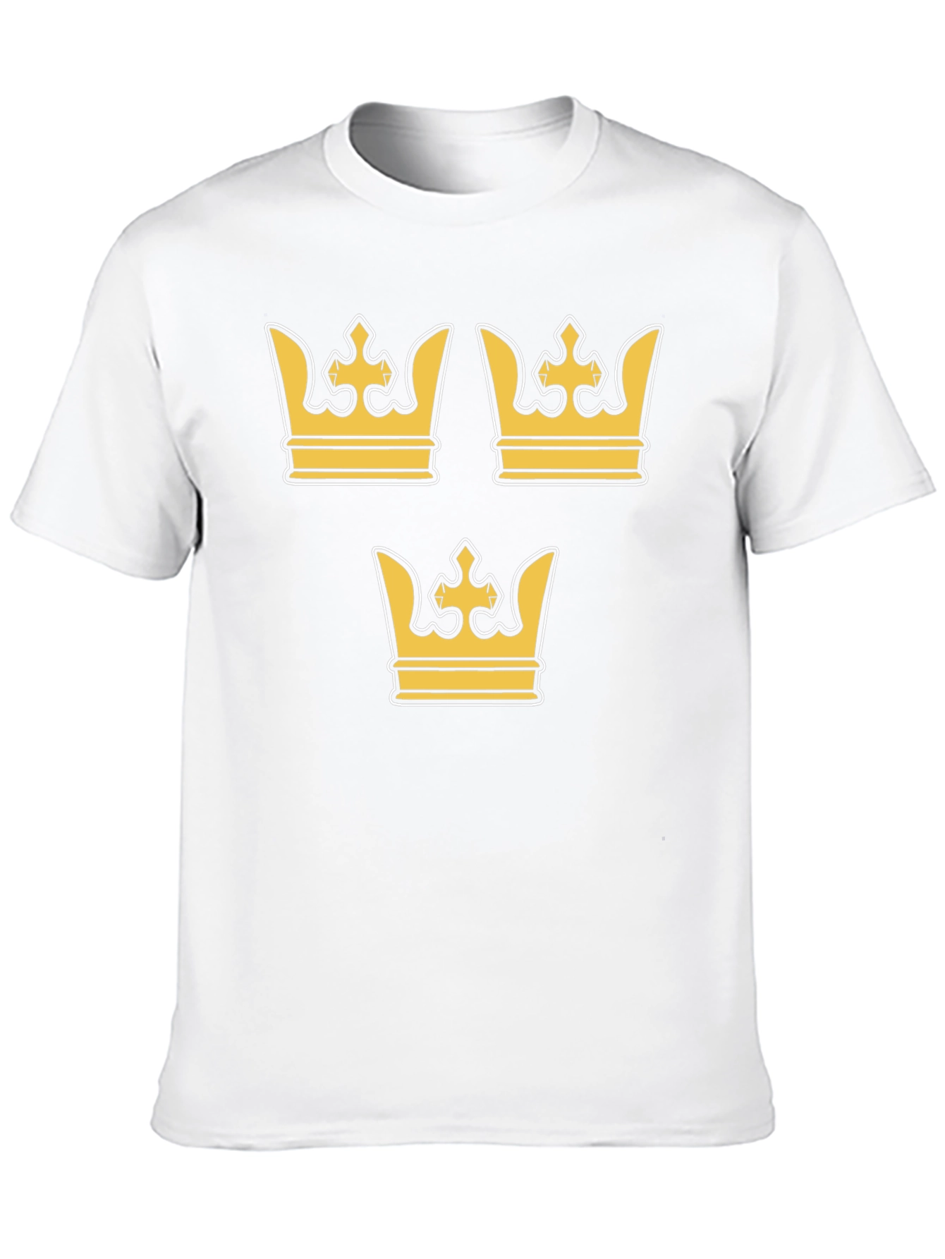 Swedish Crown Graphic T-Shirt - Black Crew Neck