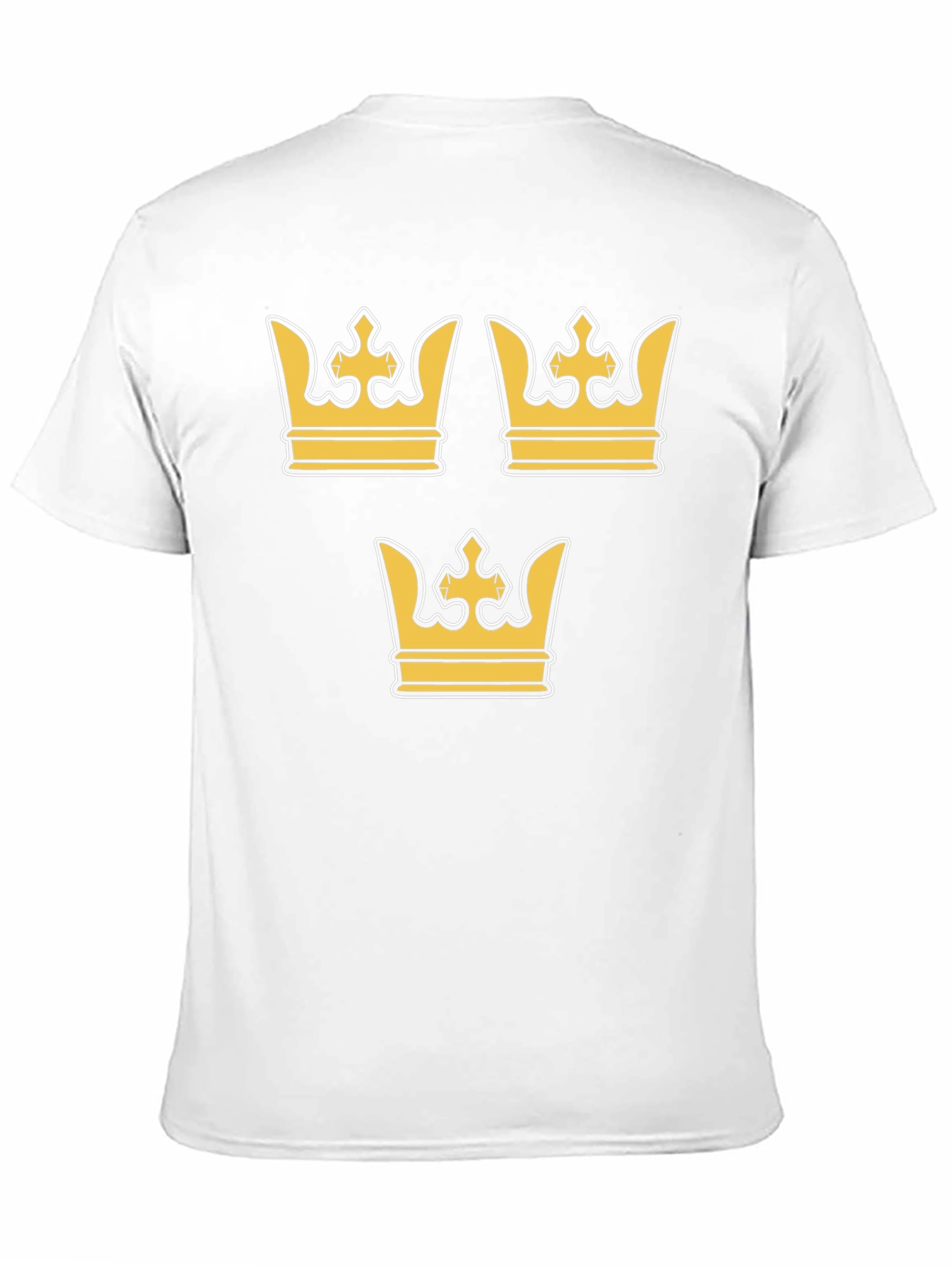 Swedish Crown Graphic T-Shirt - Black Crew Neck