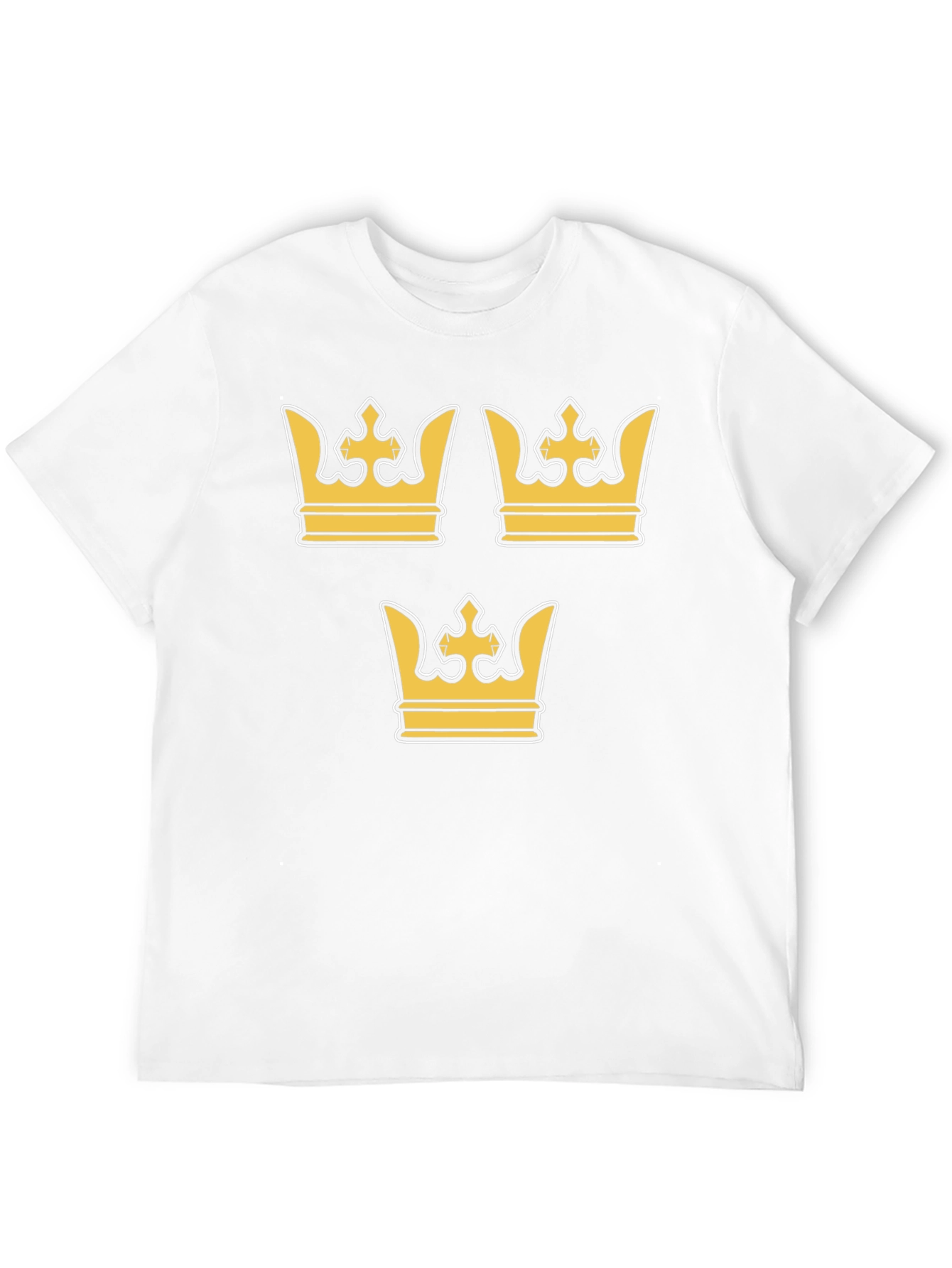 Swedish Crown Graphic T-Shirt - Black Crew Neck