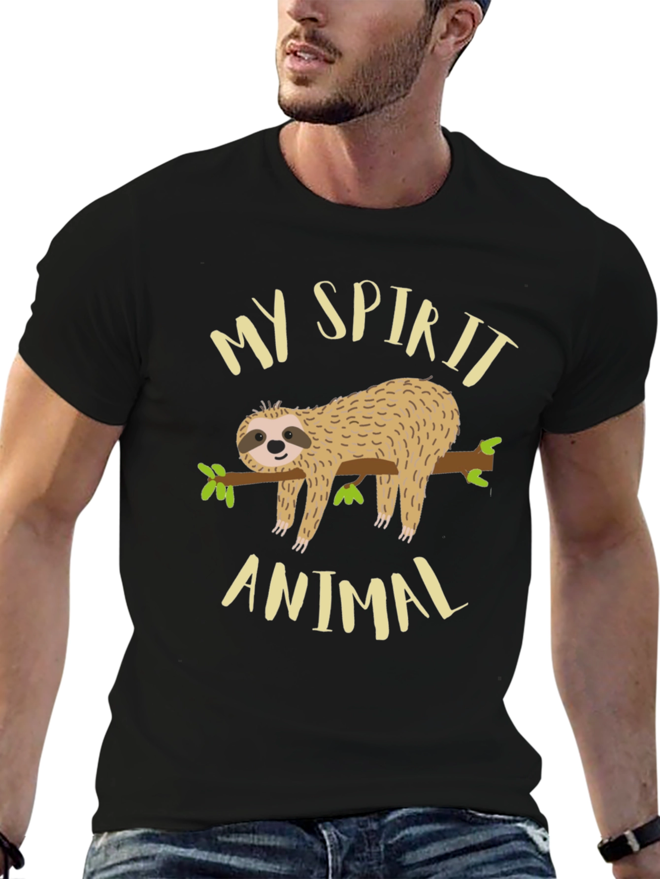 My Spirit Animal Sloth Graphic Tee - Relaxed Fit