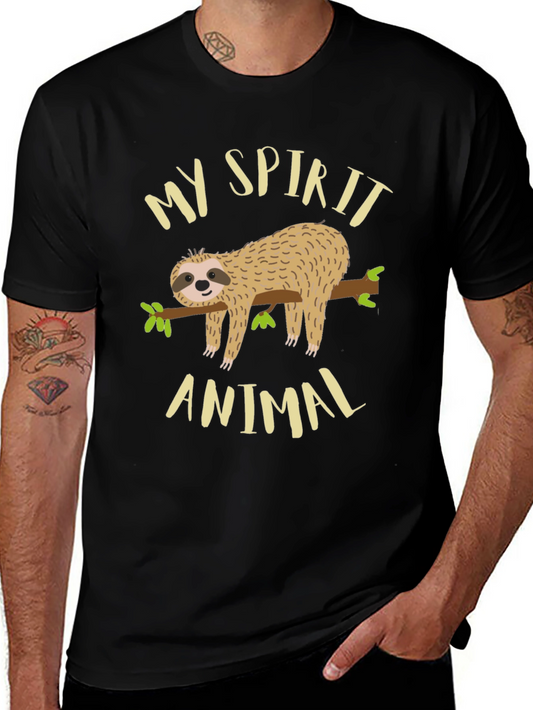 My Spirit Animal Sloth Graphic Tee - Relaxed Fit