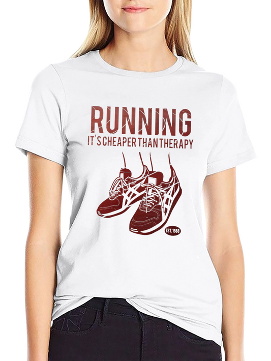 Running Cheaper Than Therapy Graphic T-Shirt