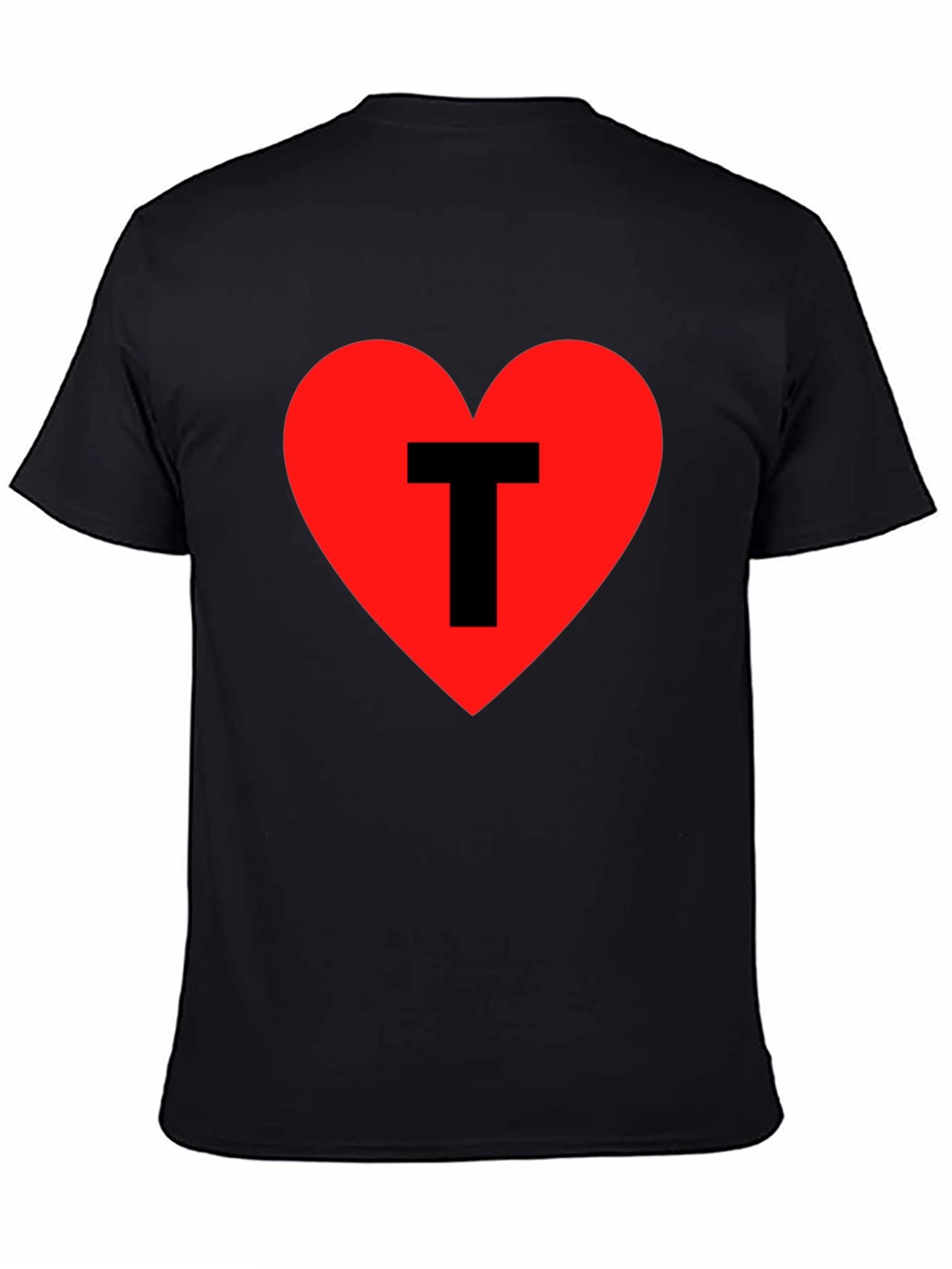I Heart T - Mens Black Graphic Tee
