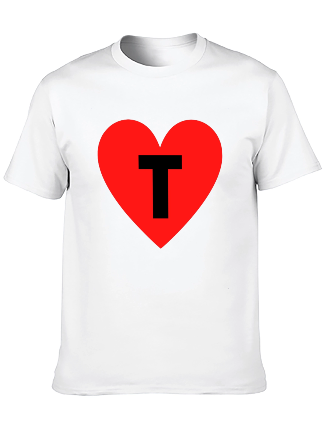 I Heart T - Mens Black Graphic Tee