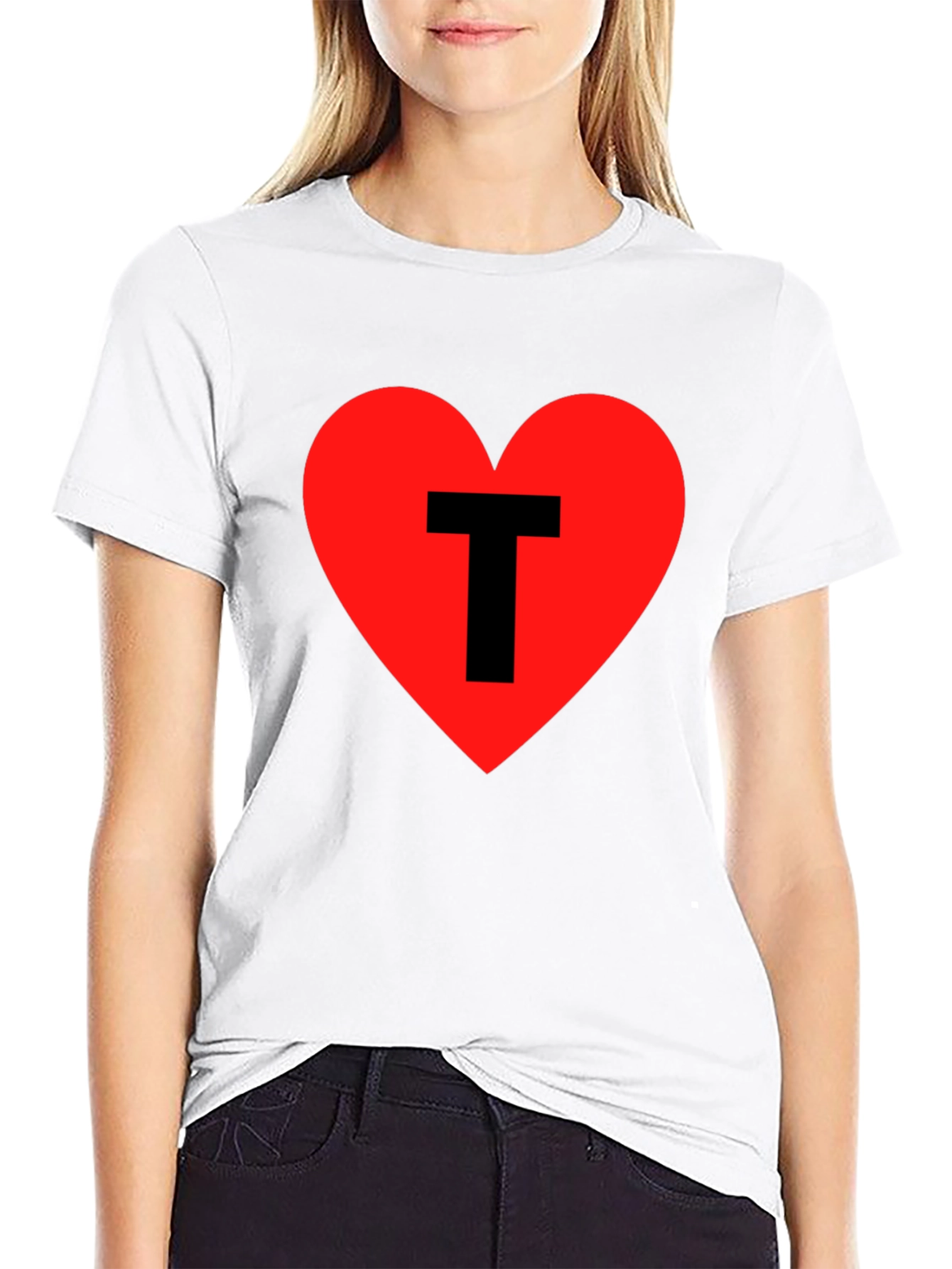 I Heart T - Mens Black Graphic Tee