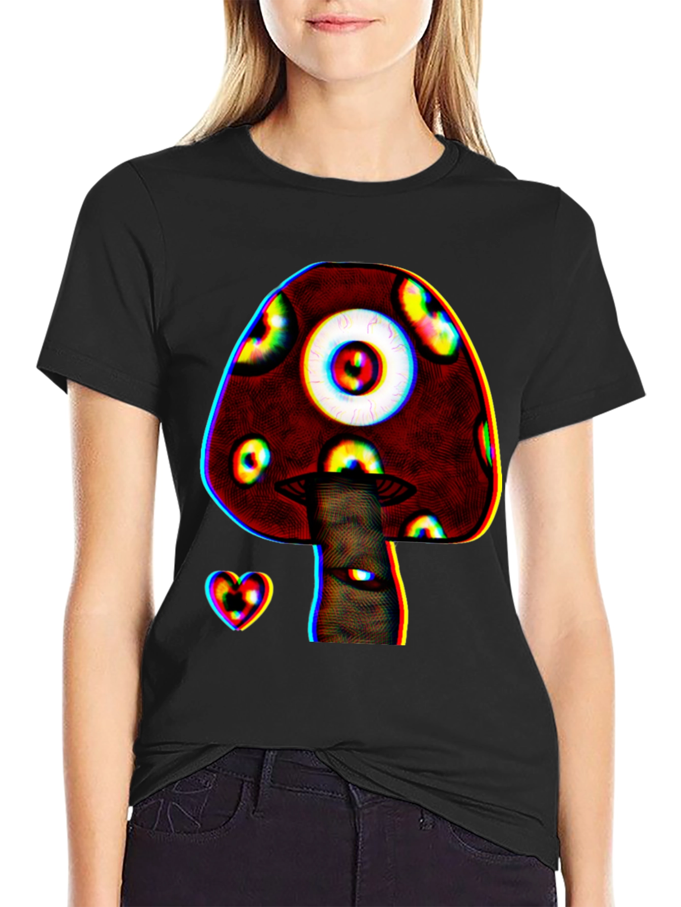 Psychedelic Mushroom Eye Graphic T-Shirt