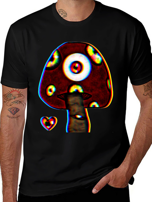Psychedelic Mushroom Eye Graphic T-Shirt