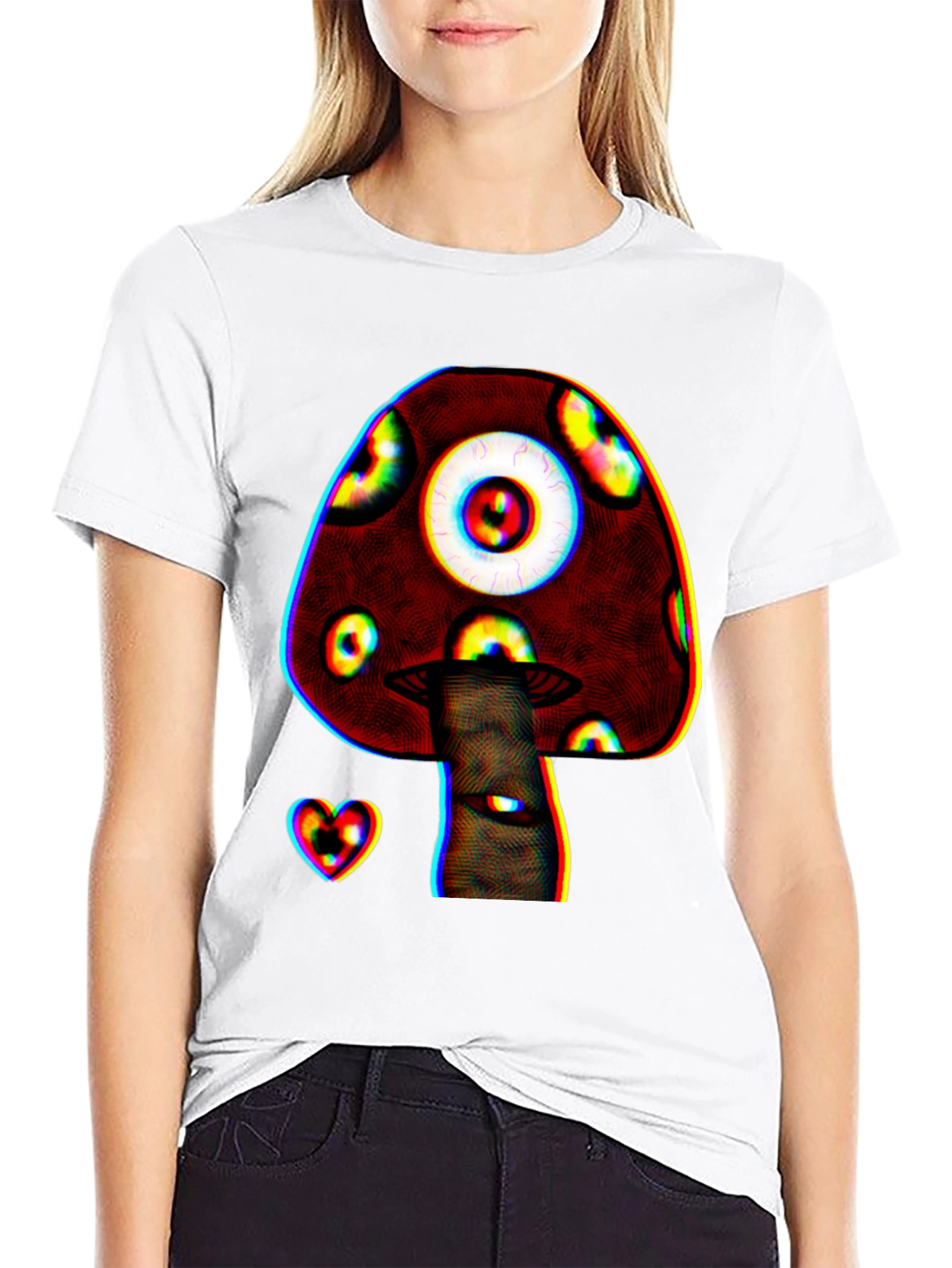 Psychedelic Mushroom Eye Graphic T-Shirt