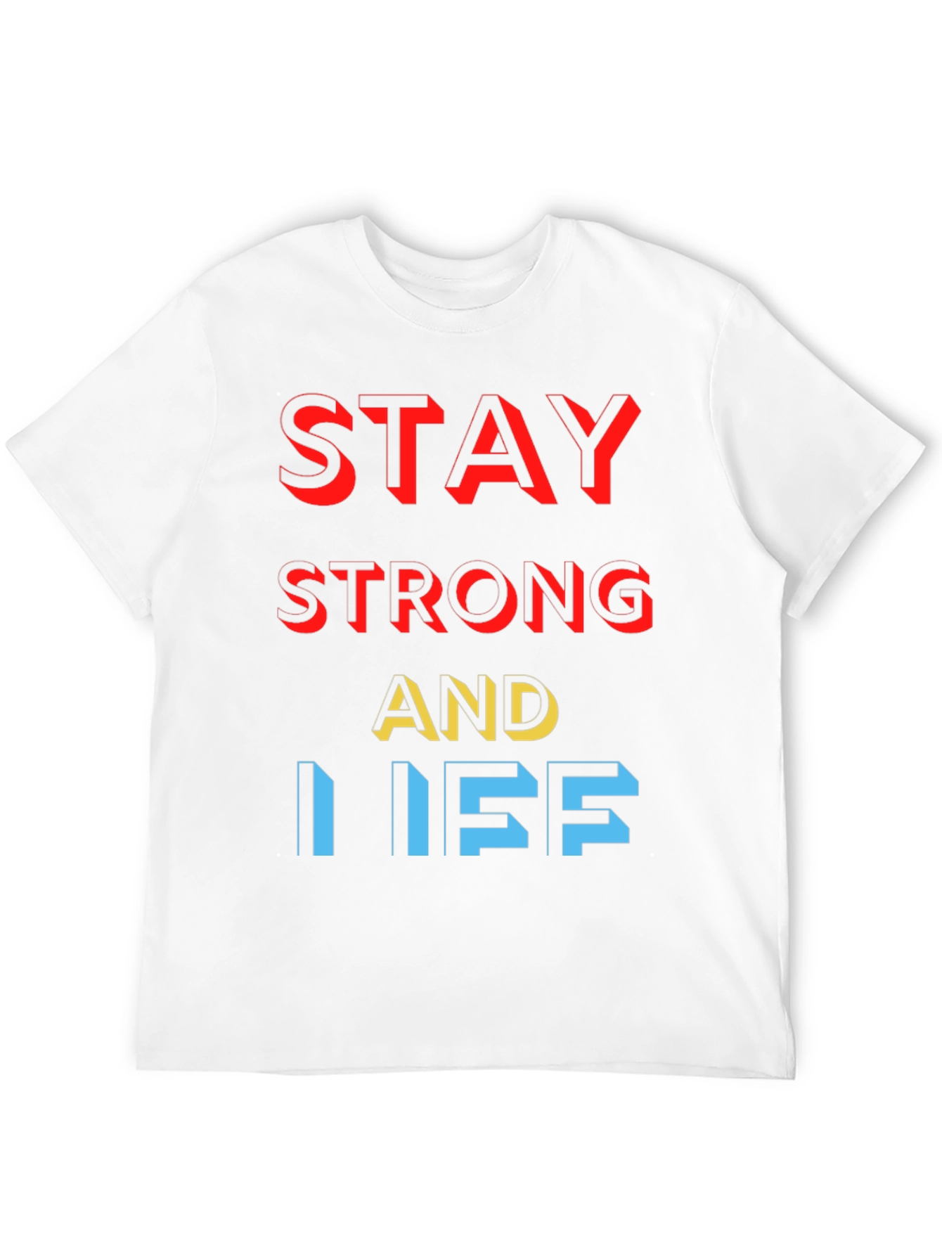 Stay Strong Graphic Tee - Black