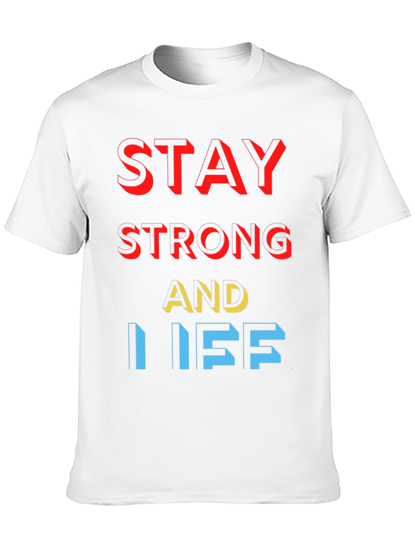 Stay Strong Graphic Tee - Black
