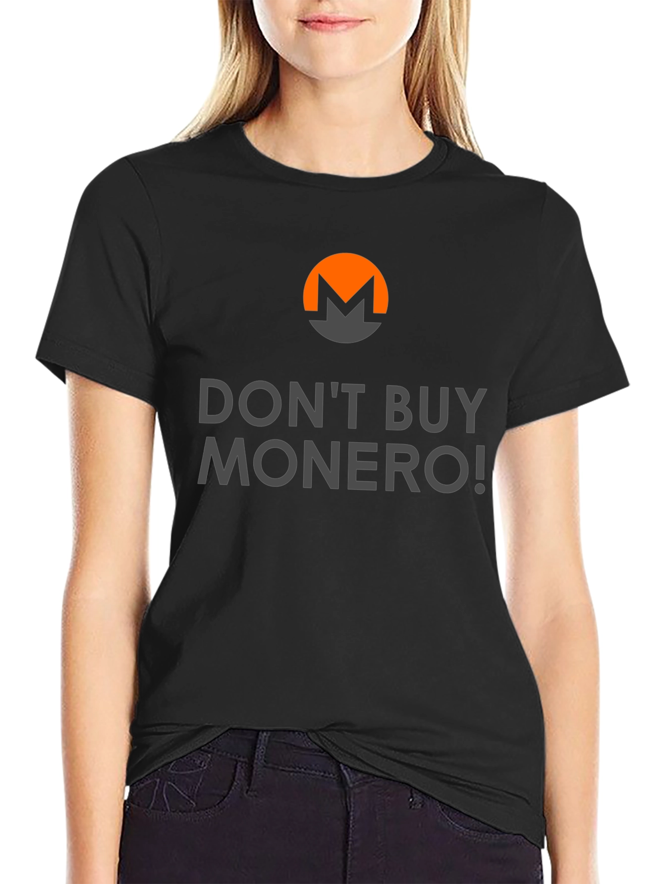 Dont Buy Monero Graphic Tee - Black