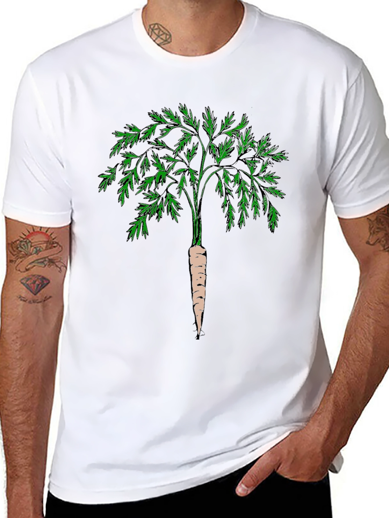 Carrot Tree Graphic Tee - Unique Nature Design