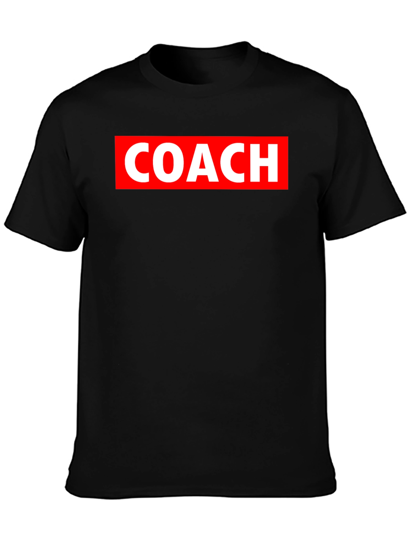 Coach Black T-Shirt with Red Graphic
