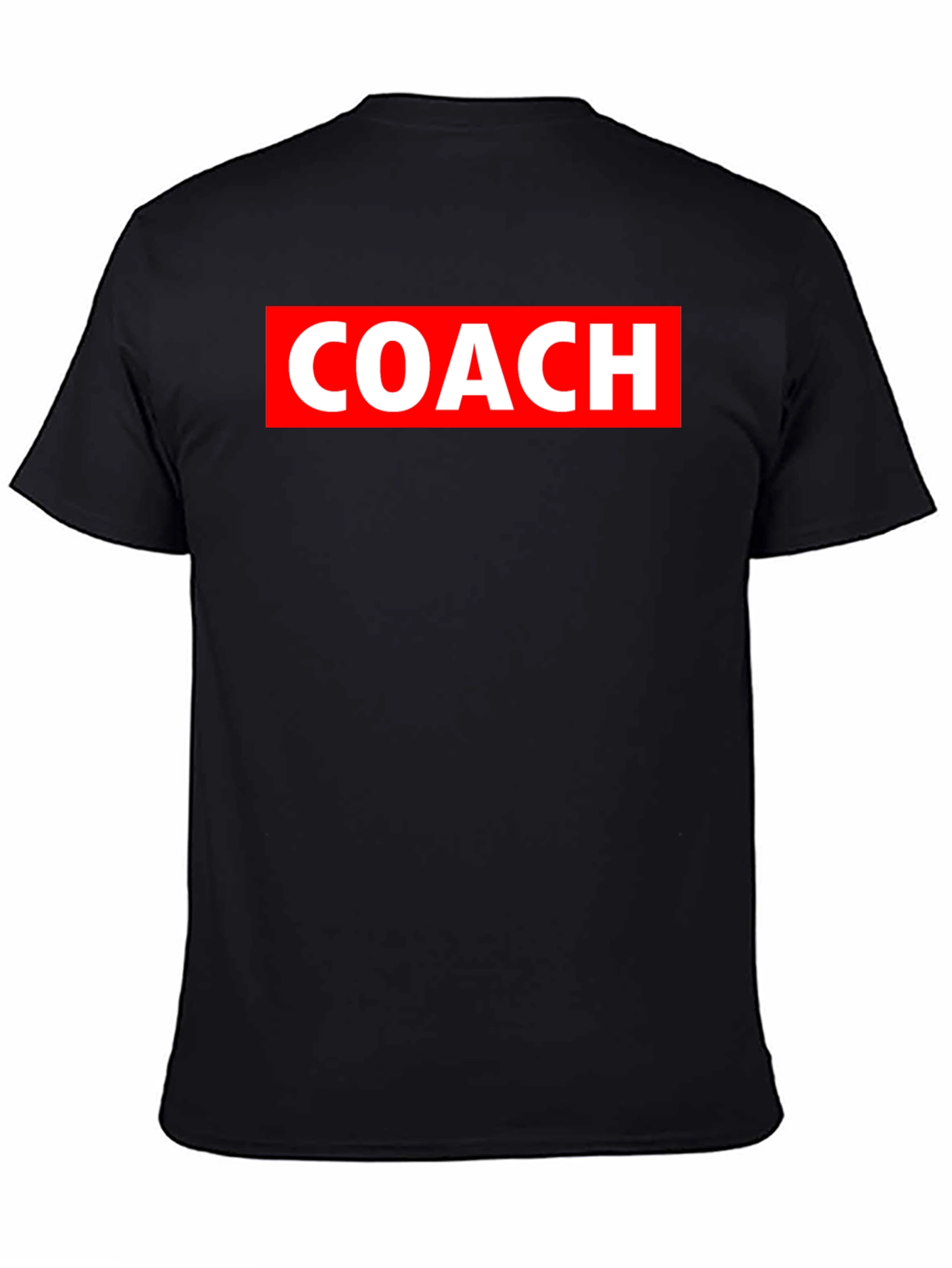 Coach Black T-Shirt with Red Graphic