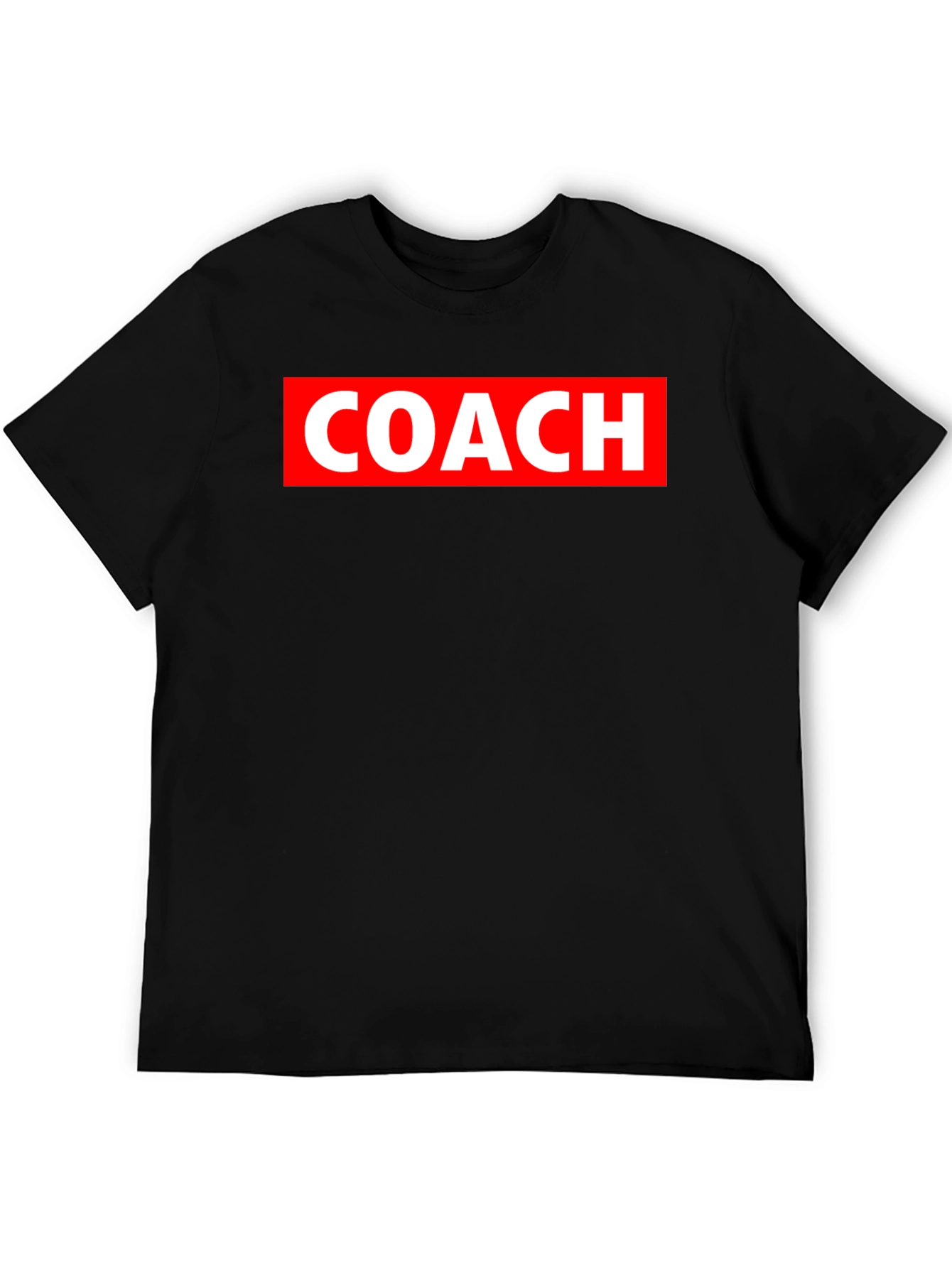 Coach Black T-Shirt with Red Graphic
