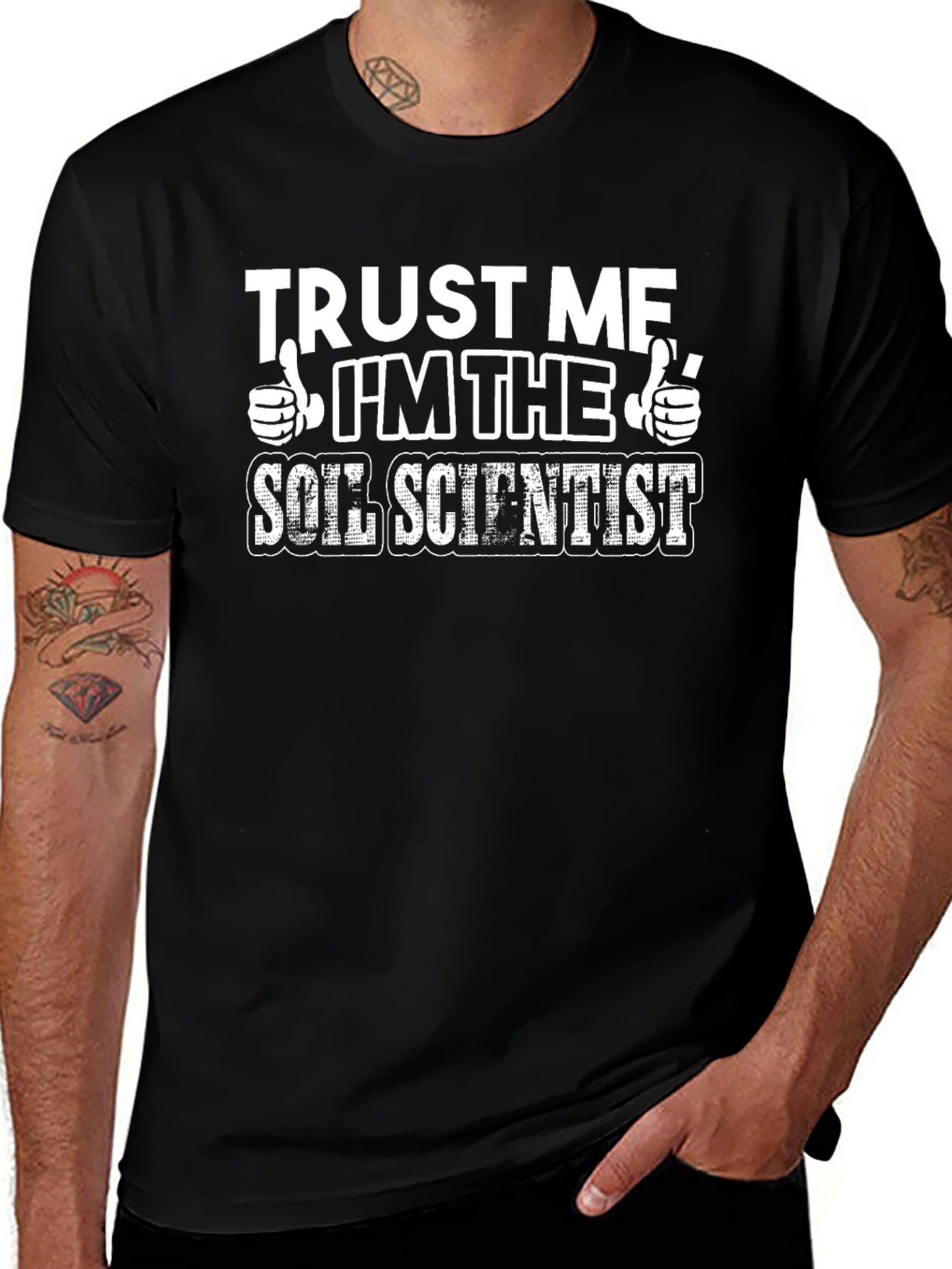 Trust Me Im The Soil Scientist Black T-Shirt