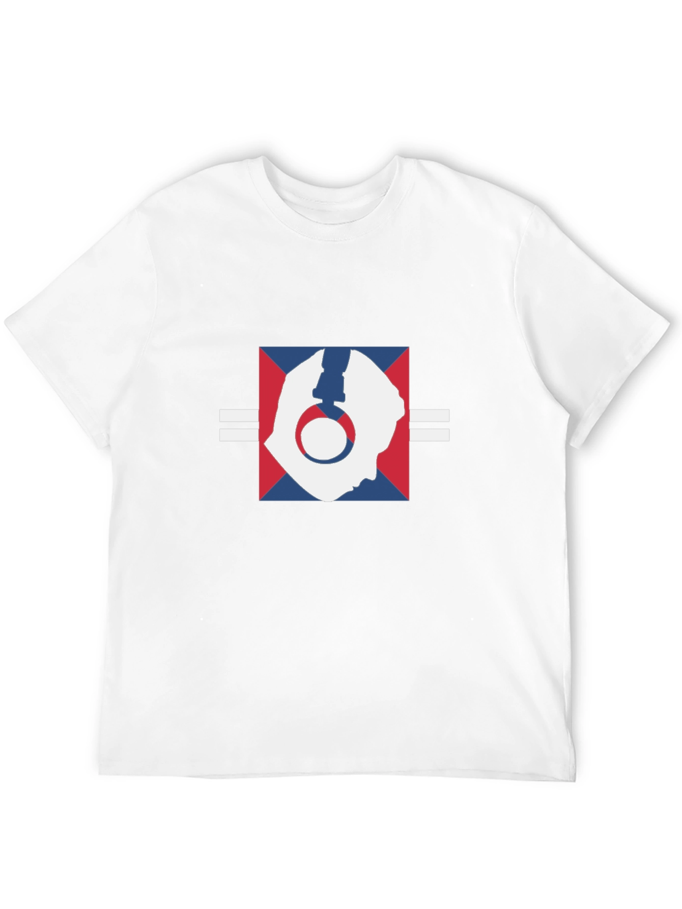 Abstract Headphone Graphic Black T-Shirt