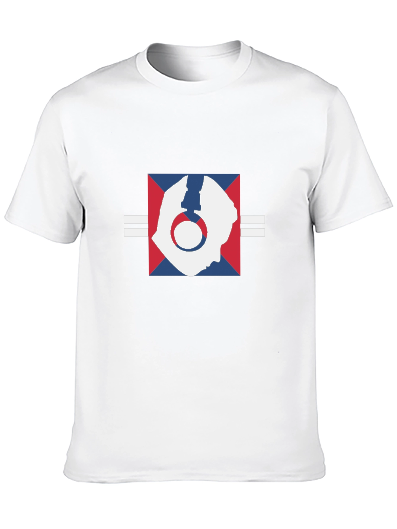 Abstract Headphone Graphic Black T-Shirt