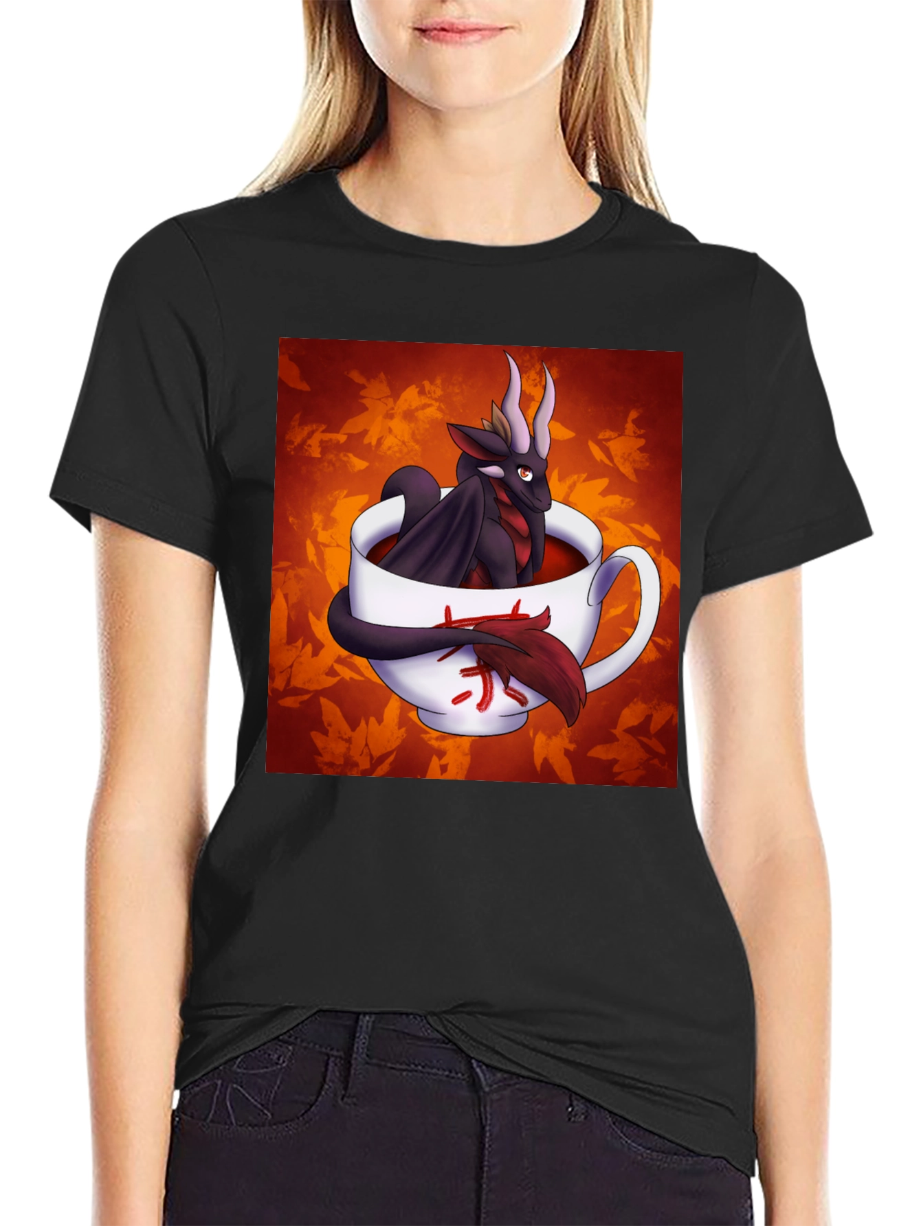 Dragon in a Teacup Graphic T-Shirt