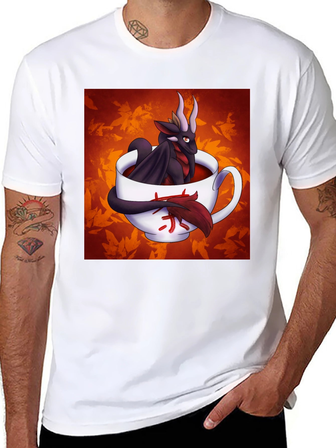 Dragon in a Teacup Graphic T-Shirt
