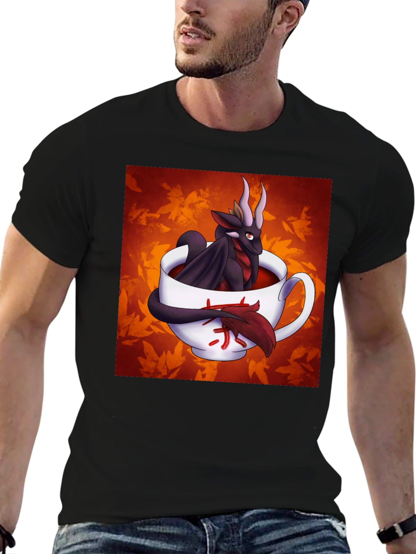 Dragon in a Teacup Graphic T-Shirt